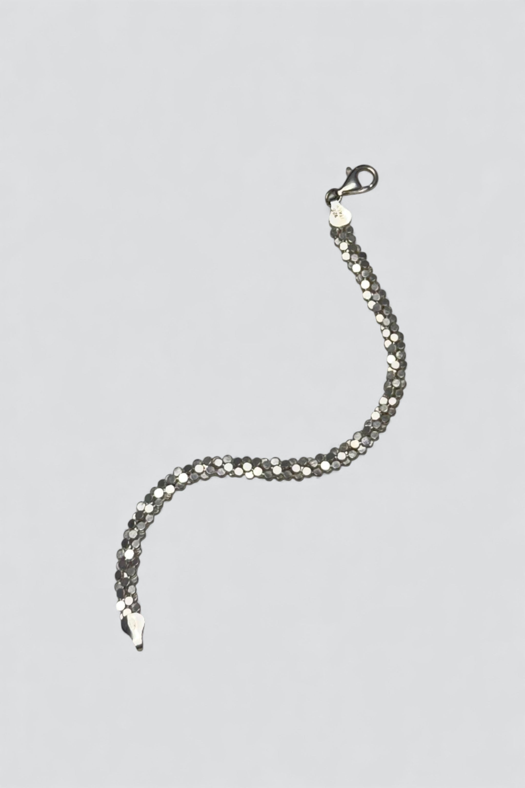 Sterling Silver Dot Cluster Chain Bracelet