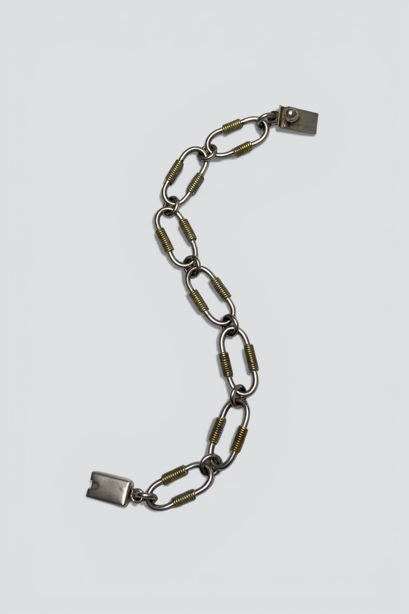 Sterling Silver Coiled Link Bracelet