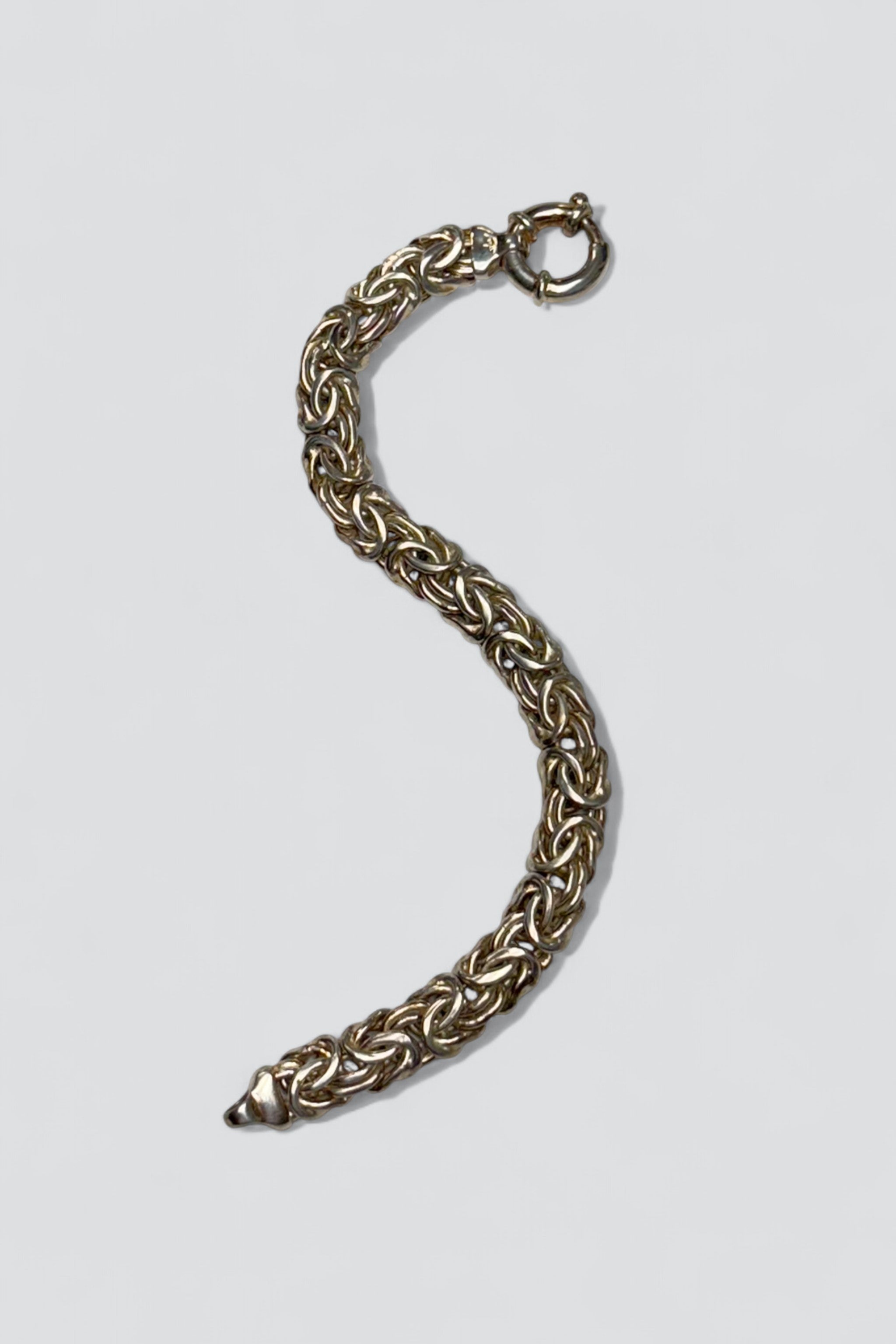 Sterling Silver Chunky Byz Link Bracelet