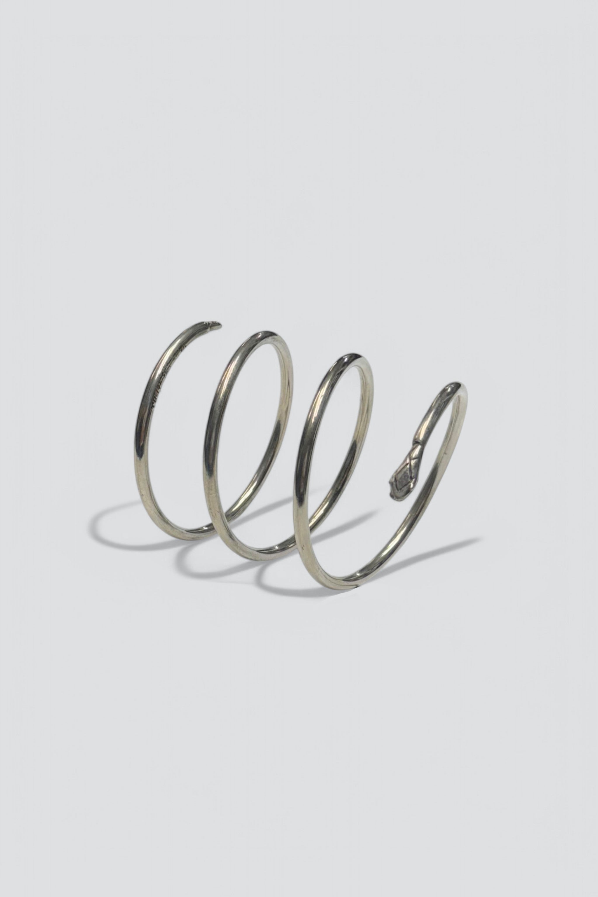 Sterling Silver Snake Coil Bracelet