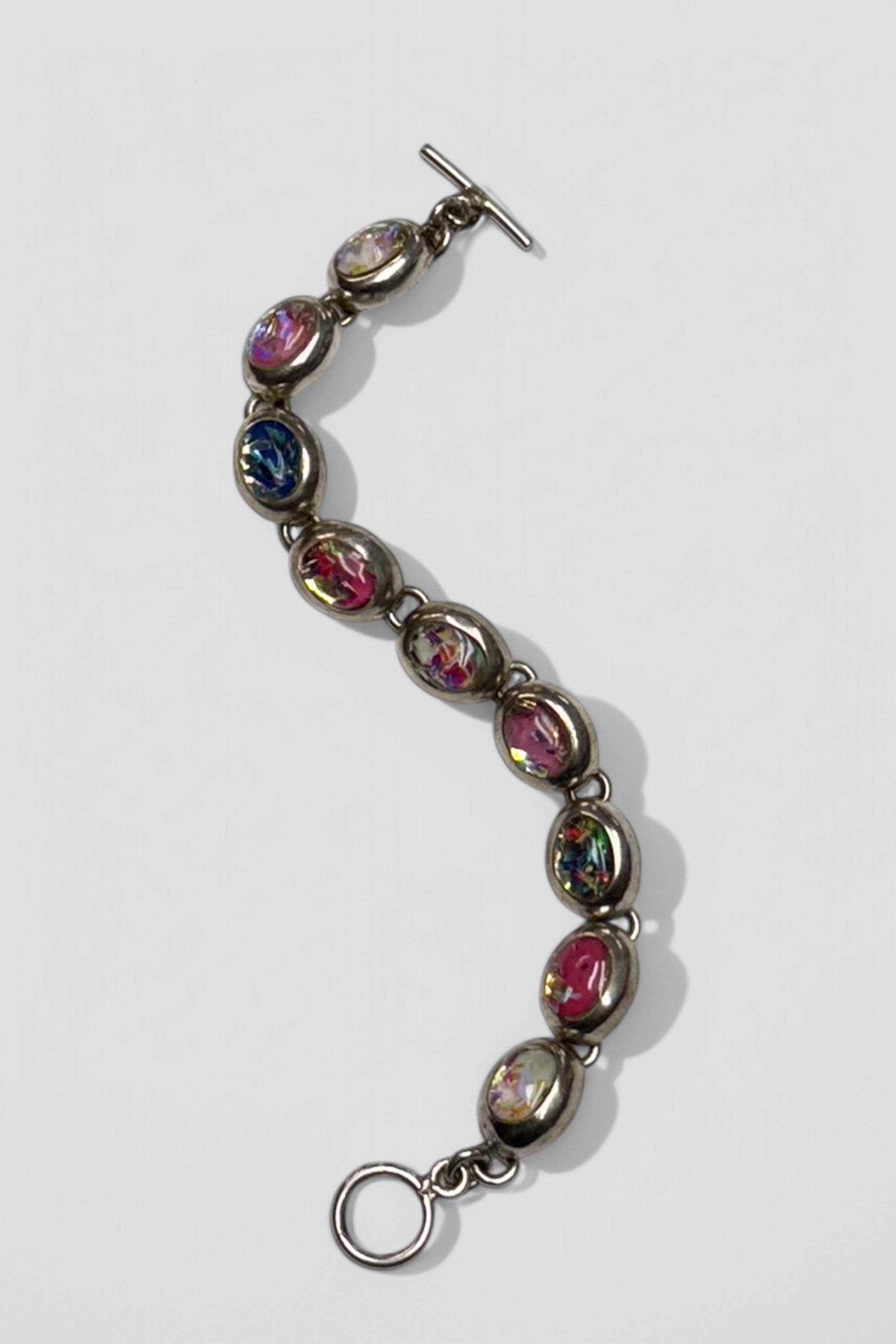 Sterling Silver Glass Bead Bracelet