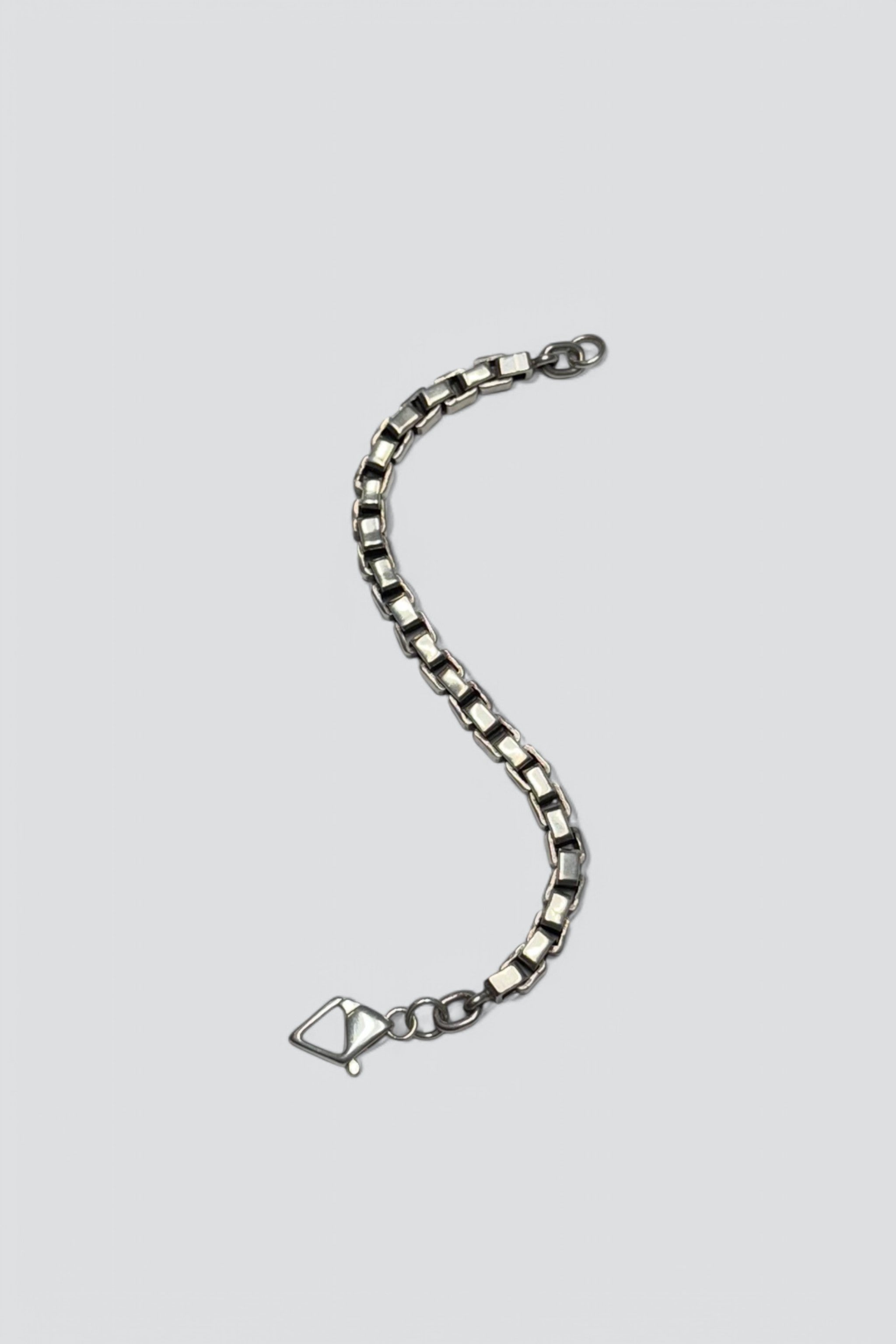 Sterling Silver Heavy Box Bracelet