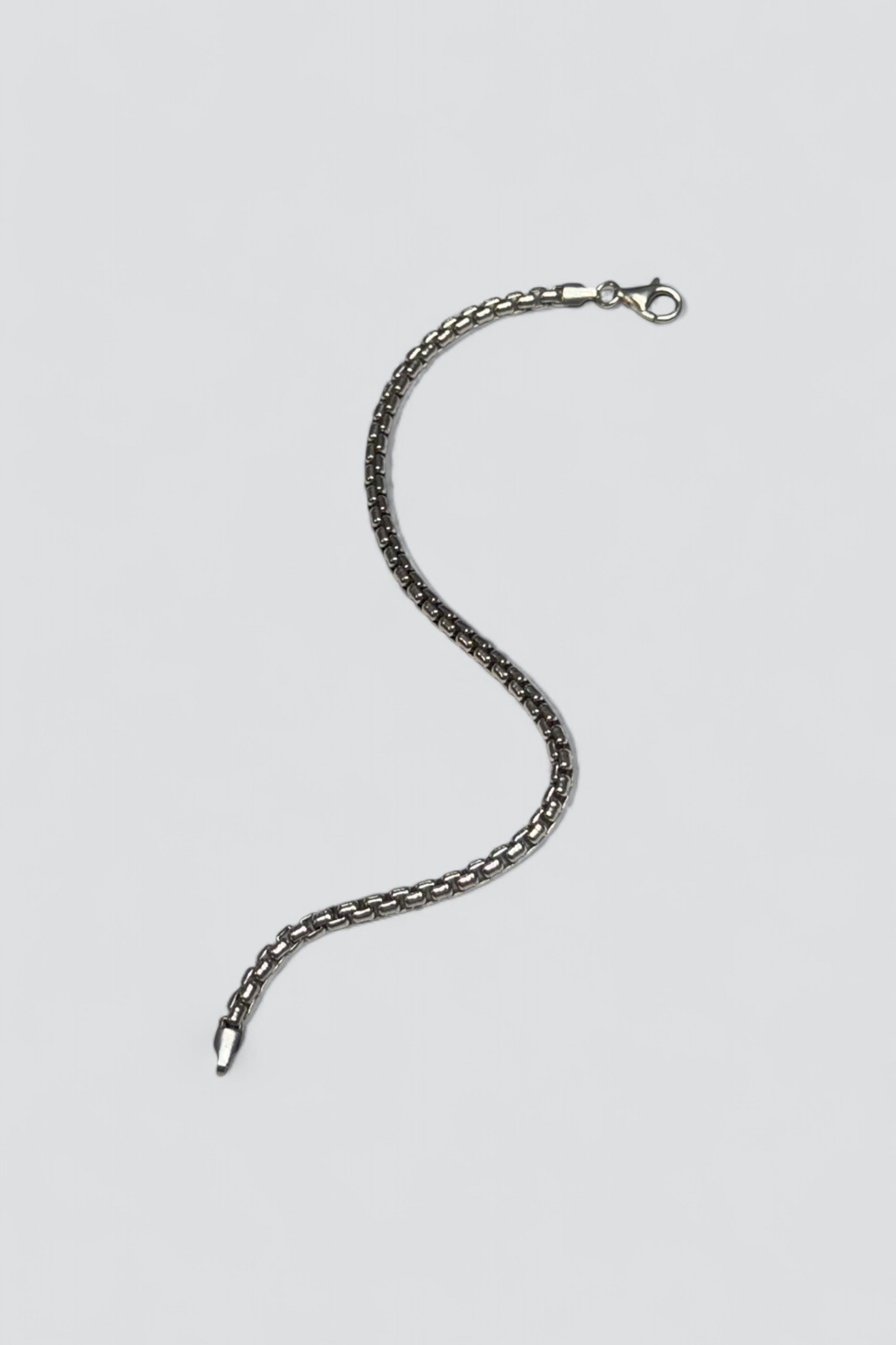 Sterling Silver Box Chain Bracelet