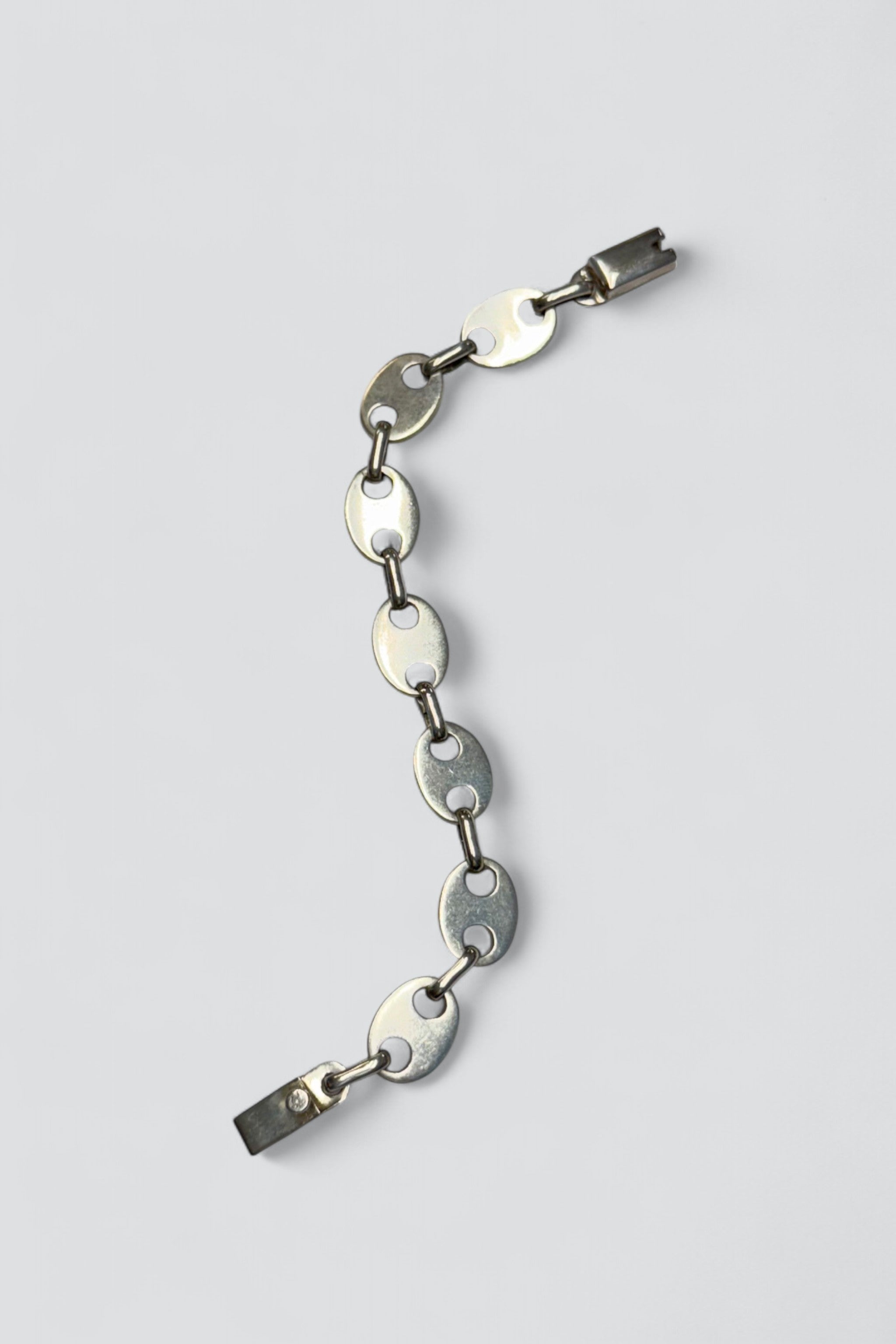 Sterling Silver Flat Mariner Bracelet