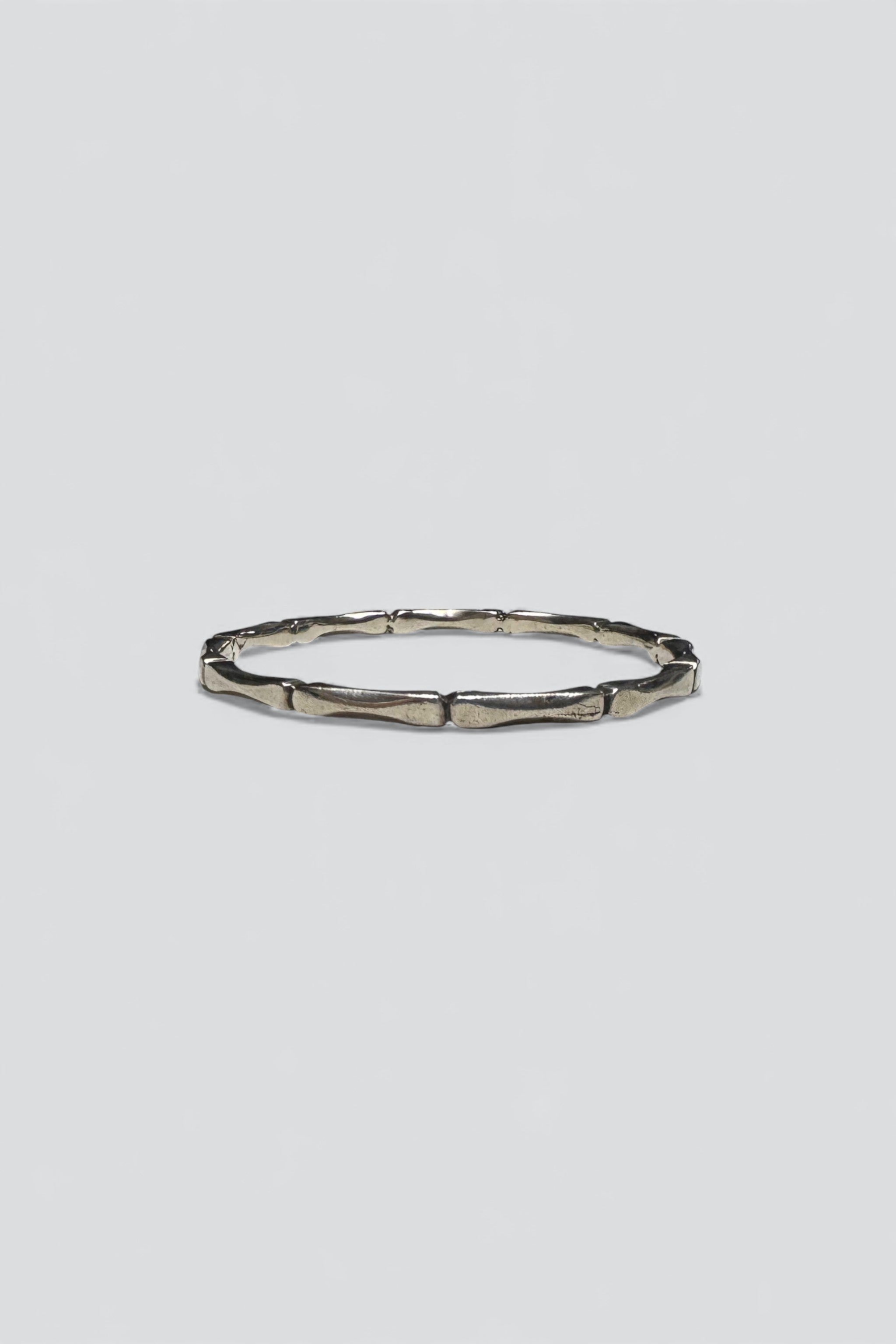 Sterling Silver Notched Bangle