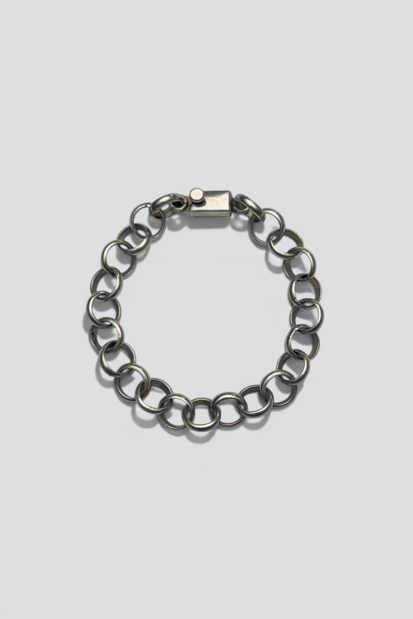 Sterling Silver Circle Chain Bracelet