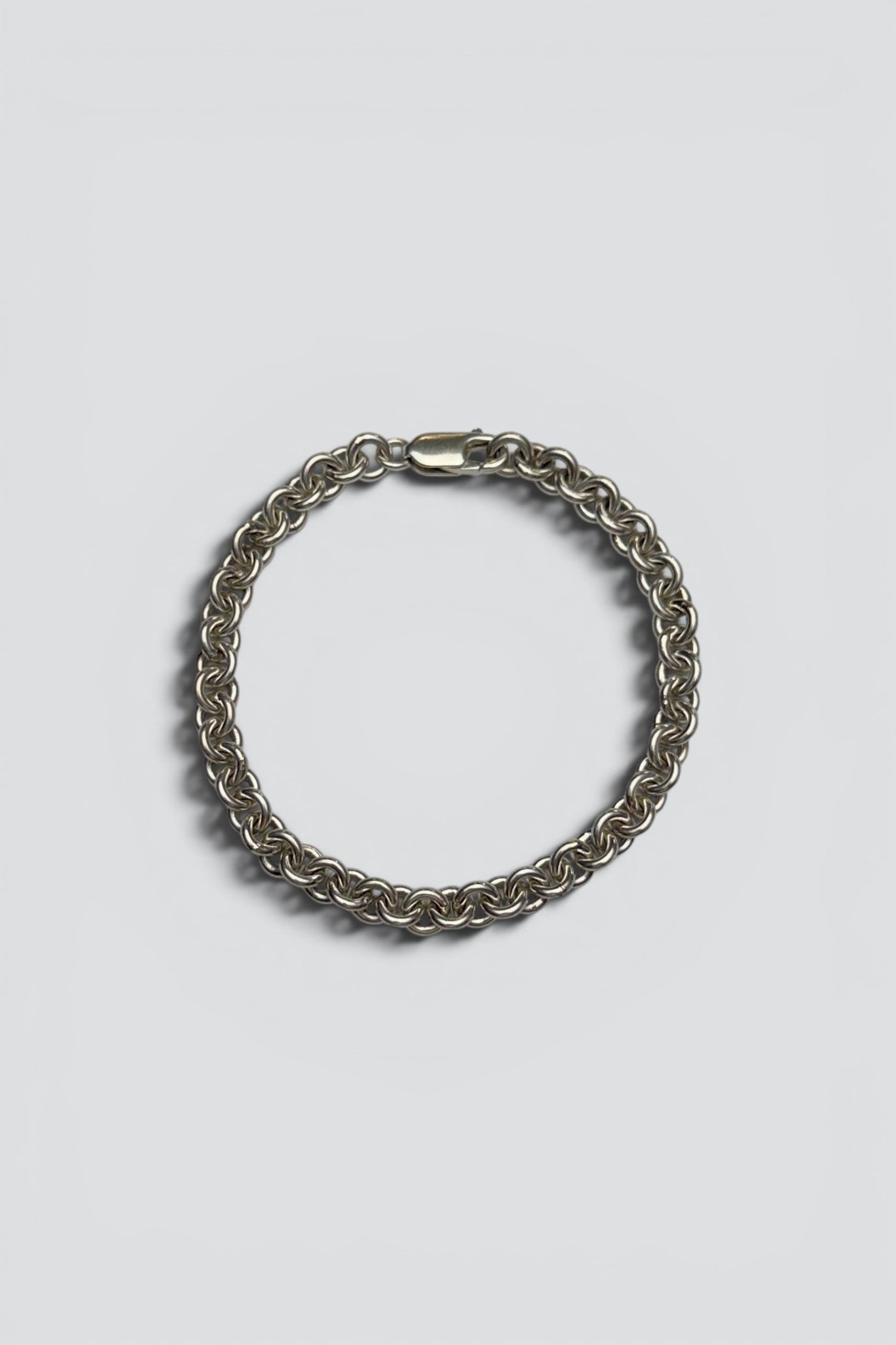 Sterling Silver Heavy Cable Chain Bracelet