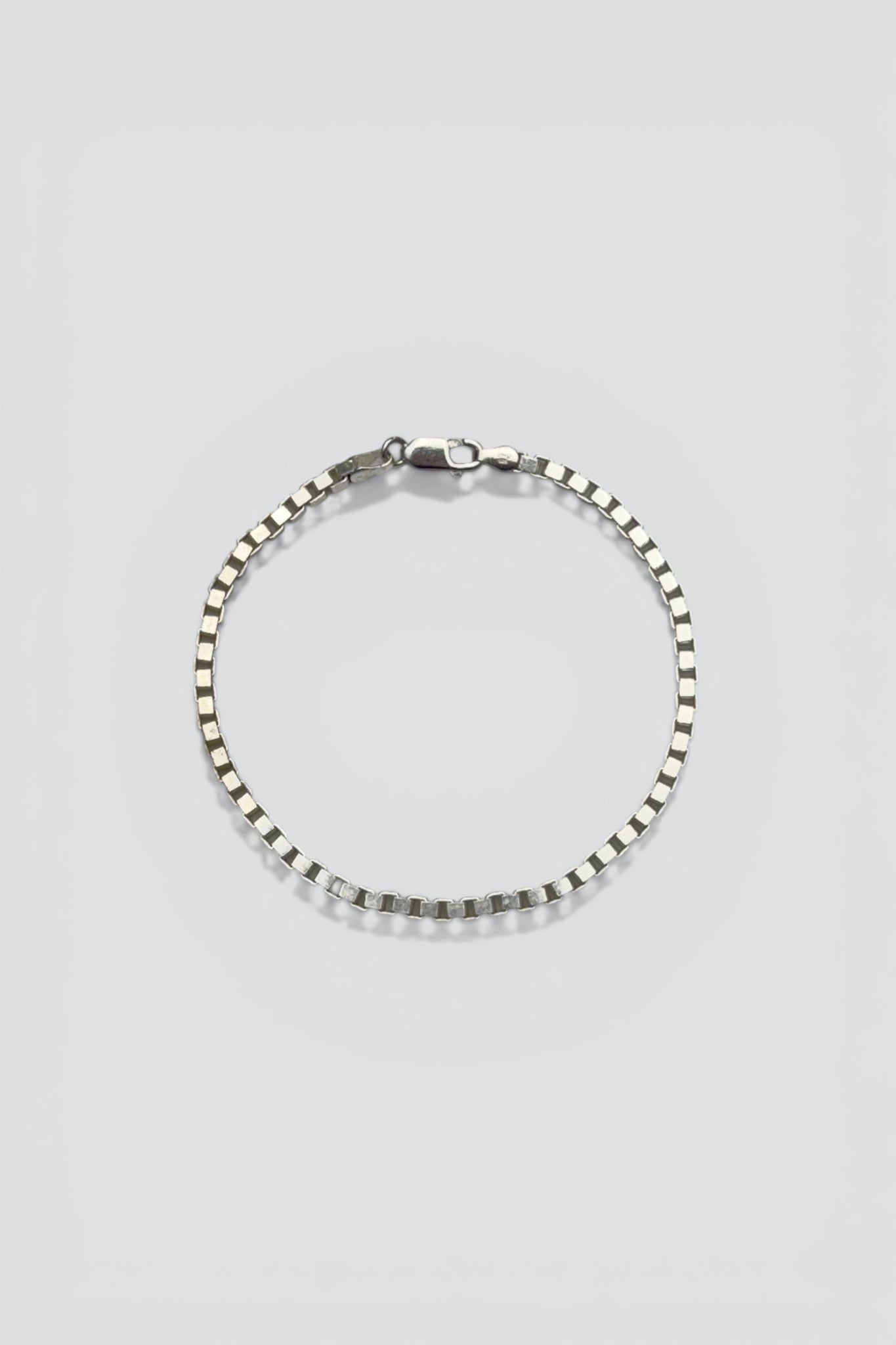 Sterling Silver Box Chain Bracelet