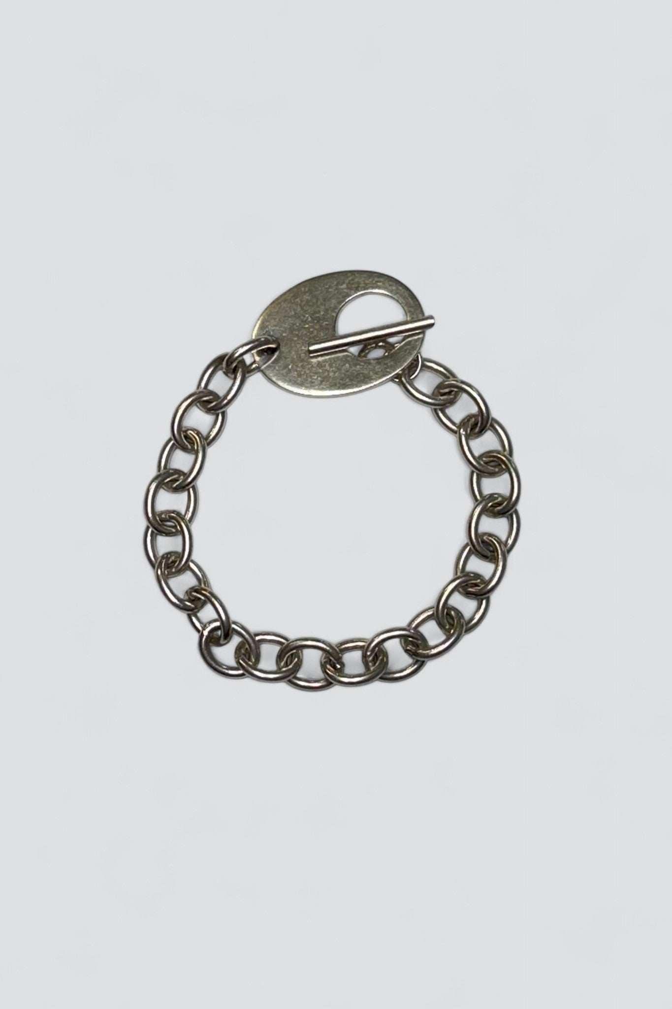Sterling Silver Modernist Toggle Bracelet