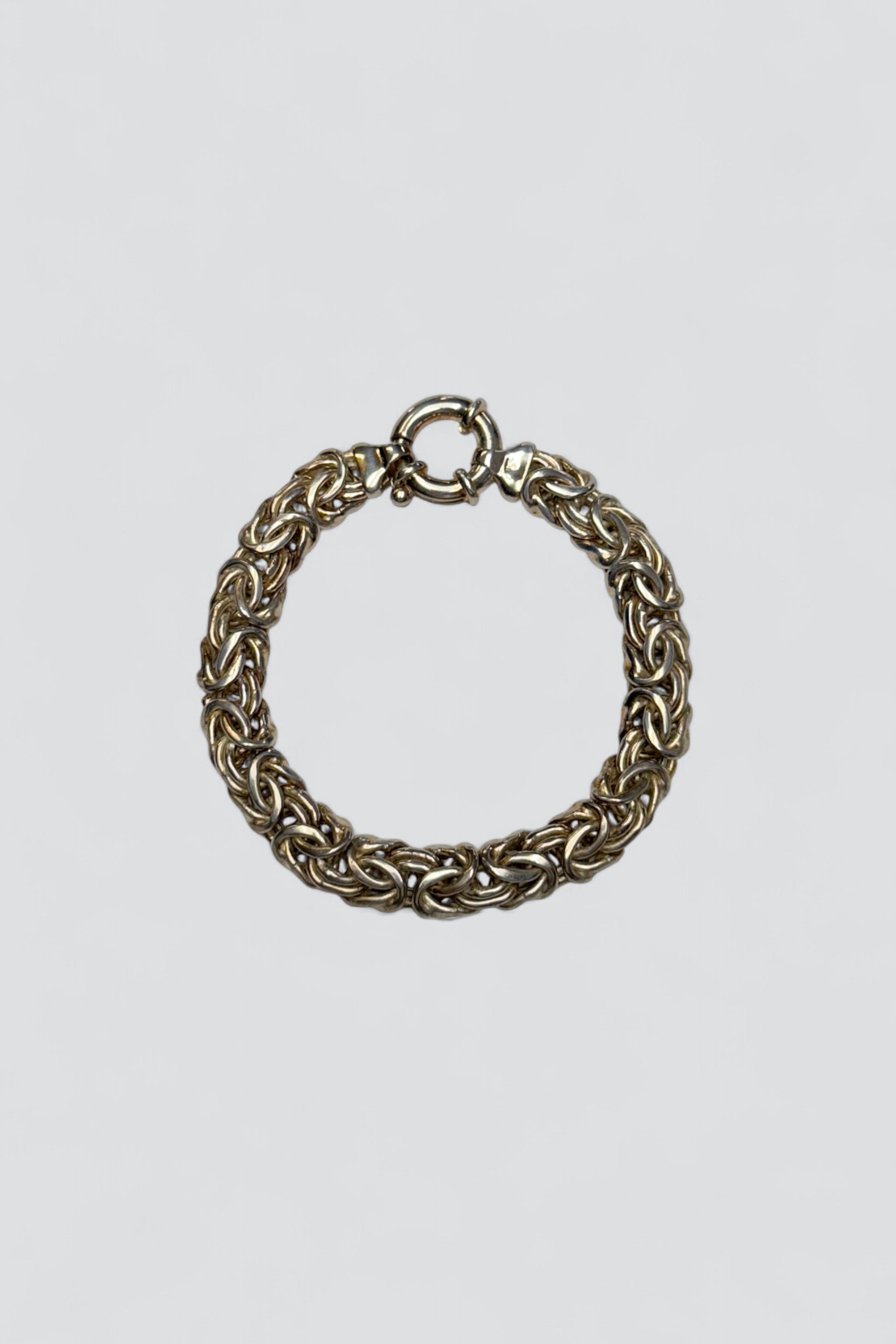 Sterling Silver Chunky Byz Link Bracelet