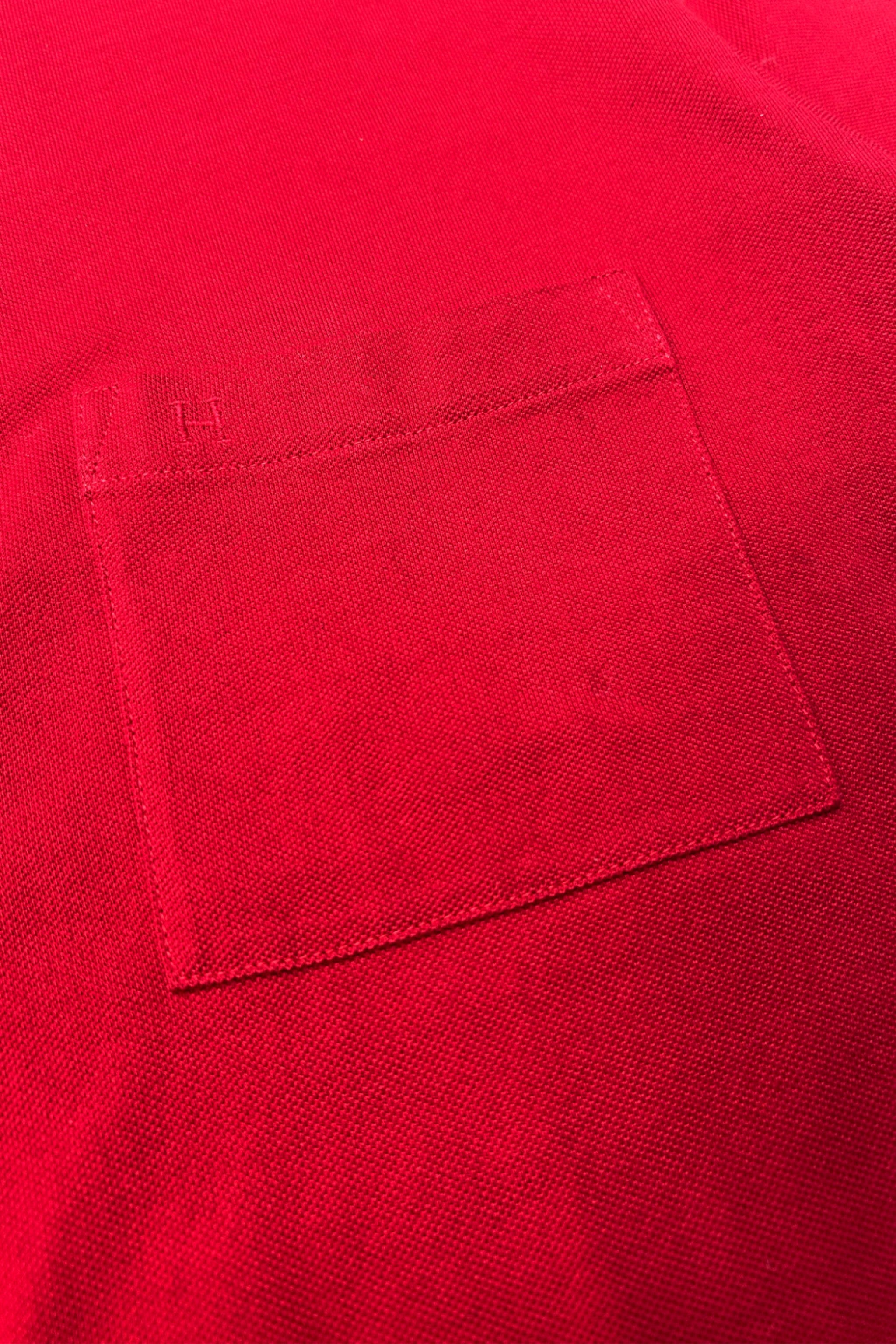 Hermes Red Knit Pocket Tee