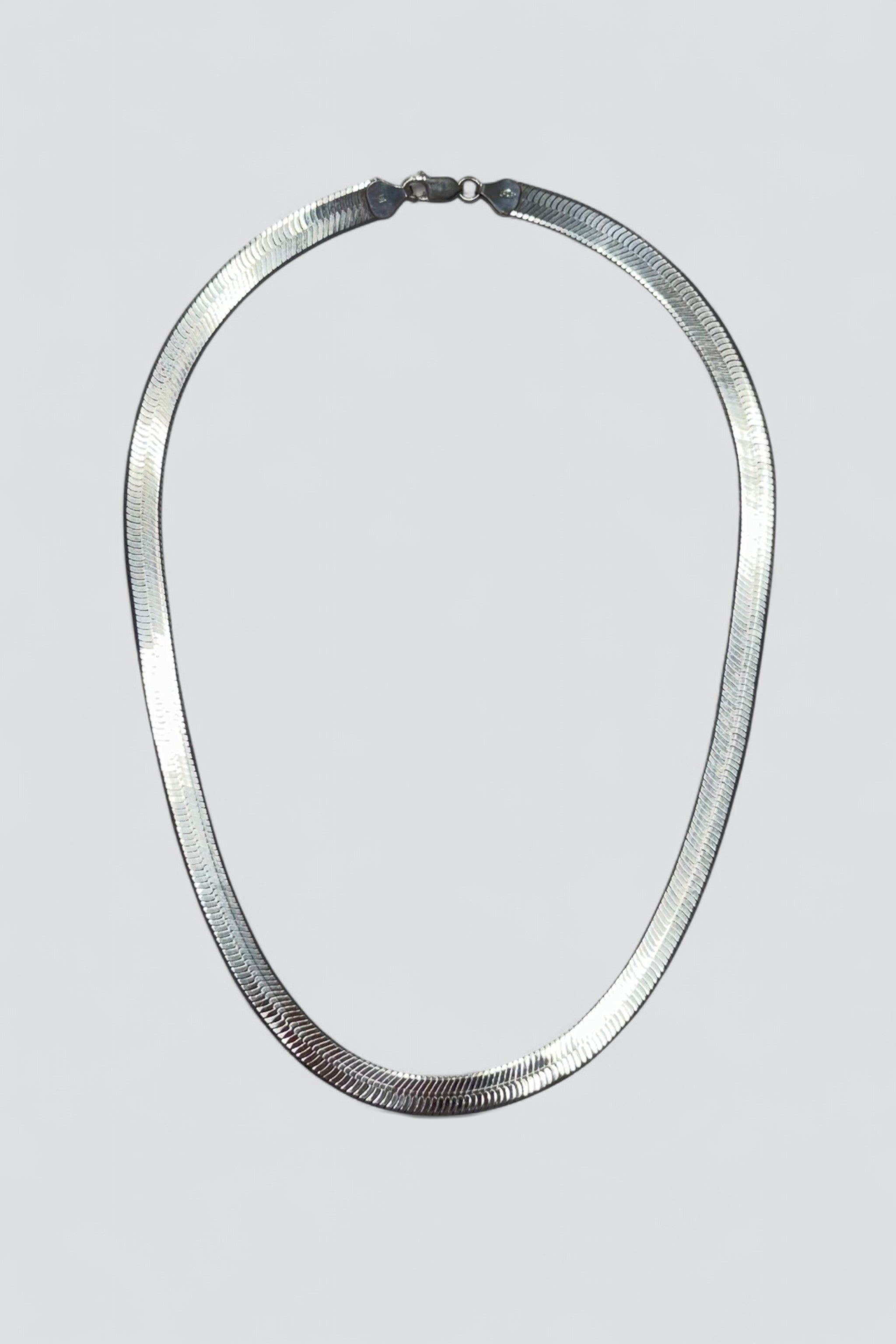 Sterling Silver Herringbone Necklace