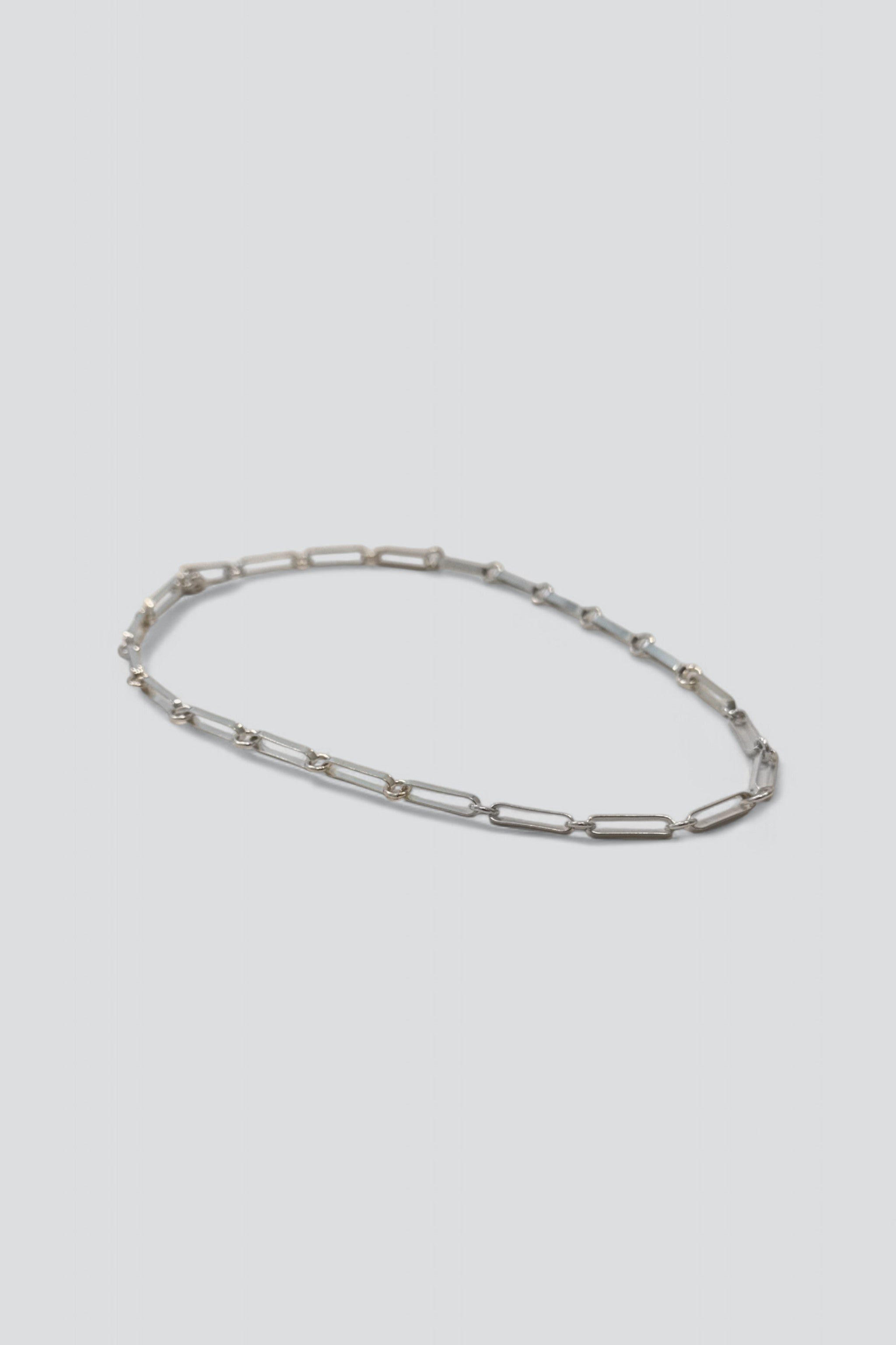 Sterling Silver Oval Linked Necklace