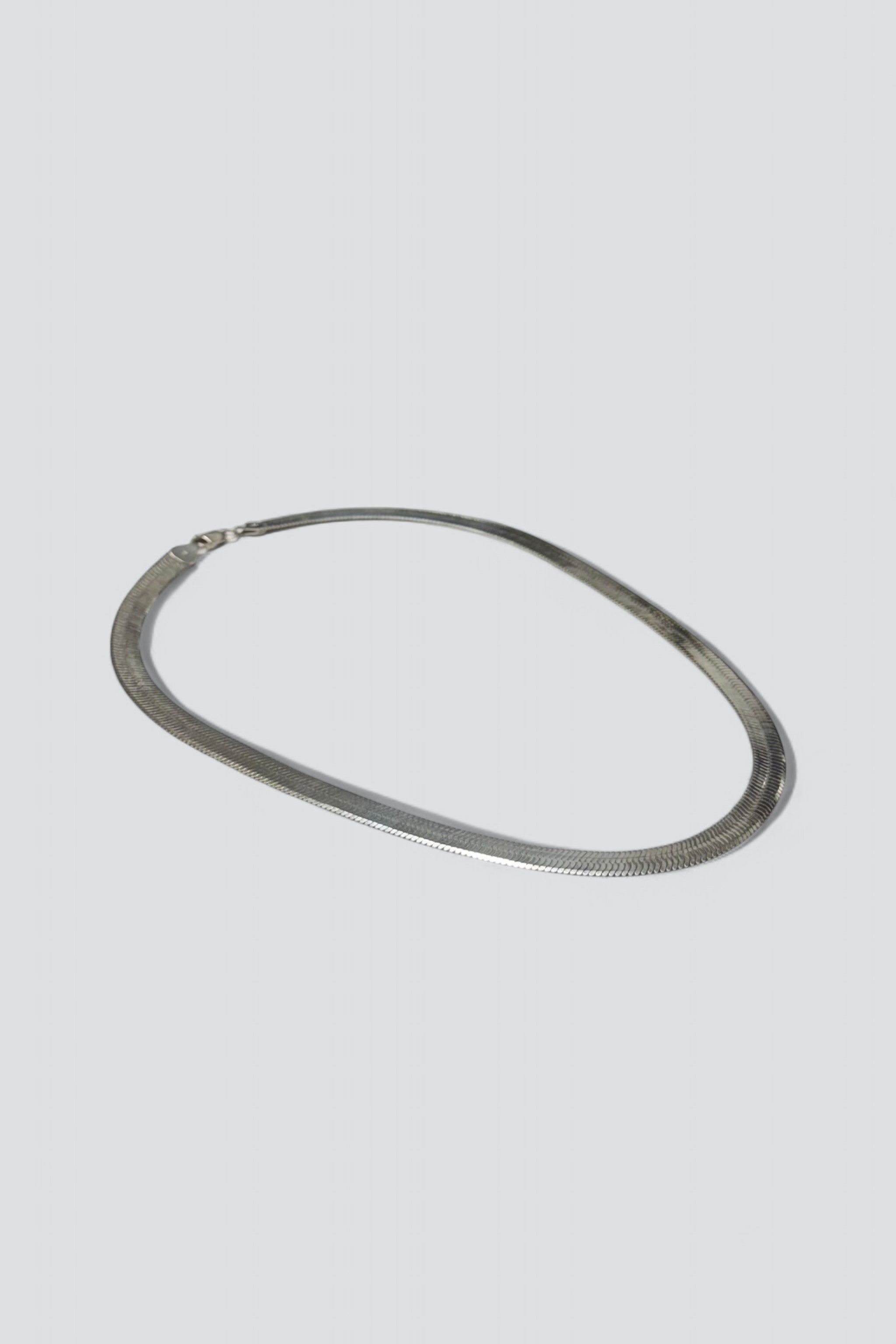 Sterling Silver Herringbone Necklace