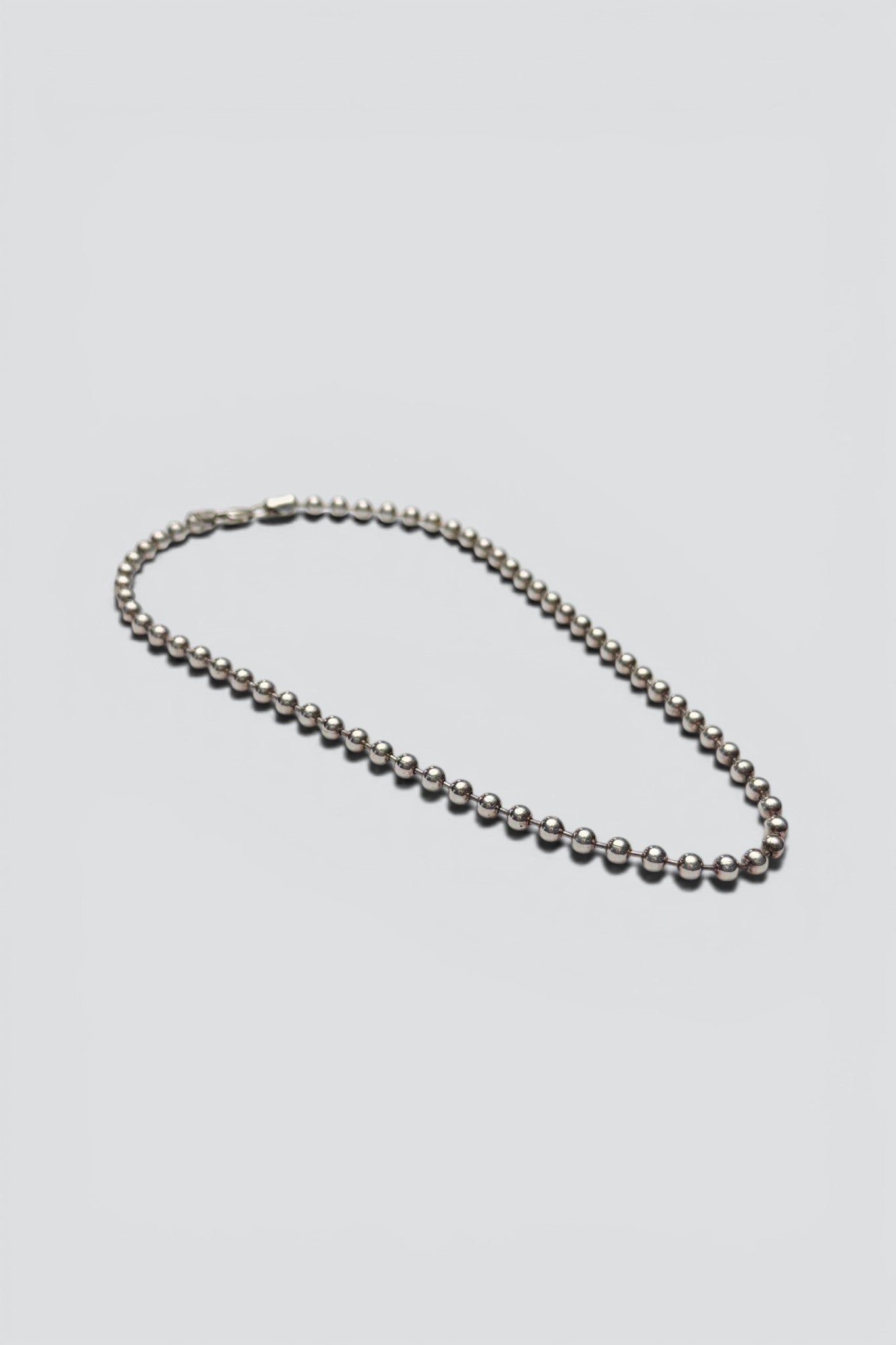 Sterling Silver Ball Bead Necklace