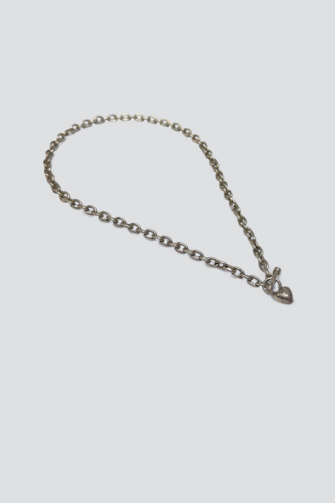 Sterling Silver Toggle Mini Heart Necklace