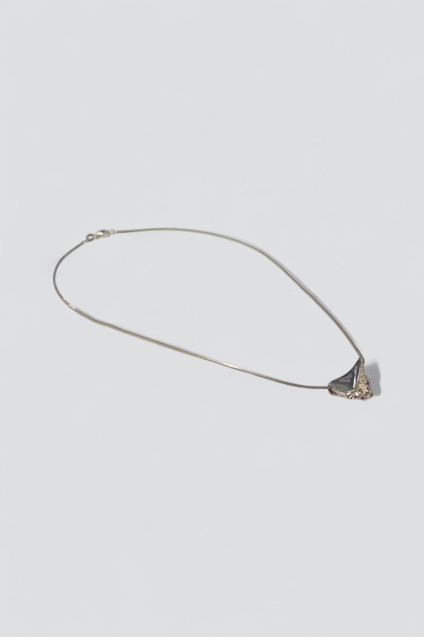Sterling Silver Modernist Slider Necklace