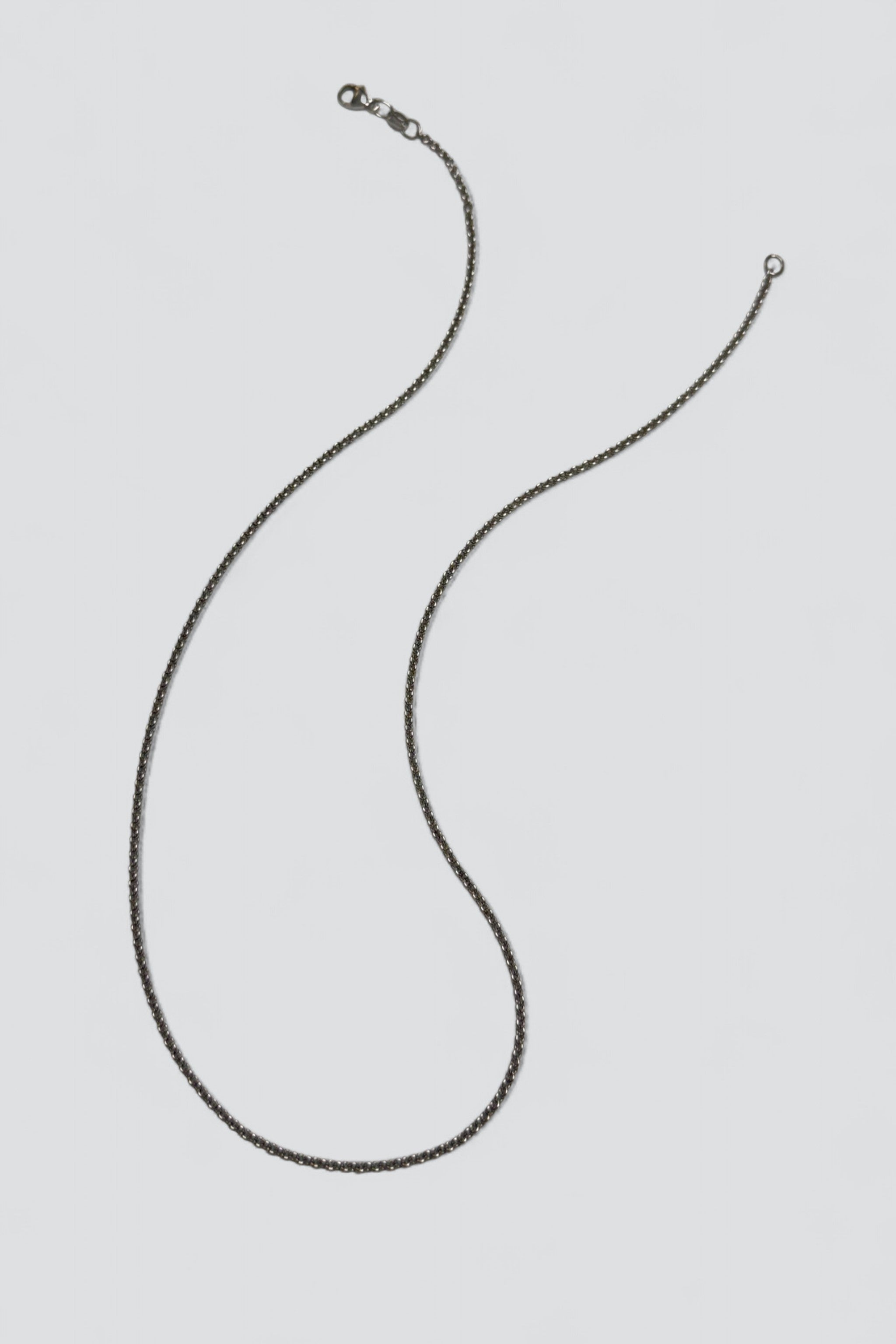 Sterling Silver Tiny Cable Link Necklace