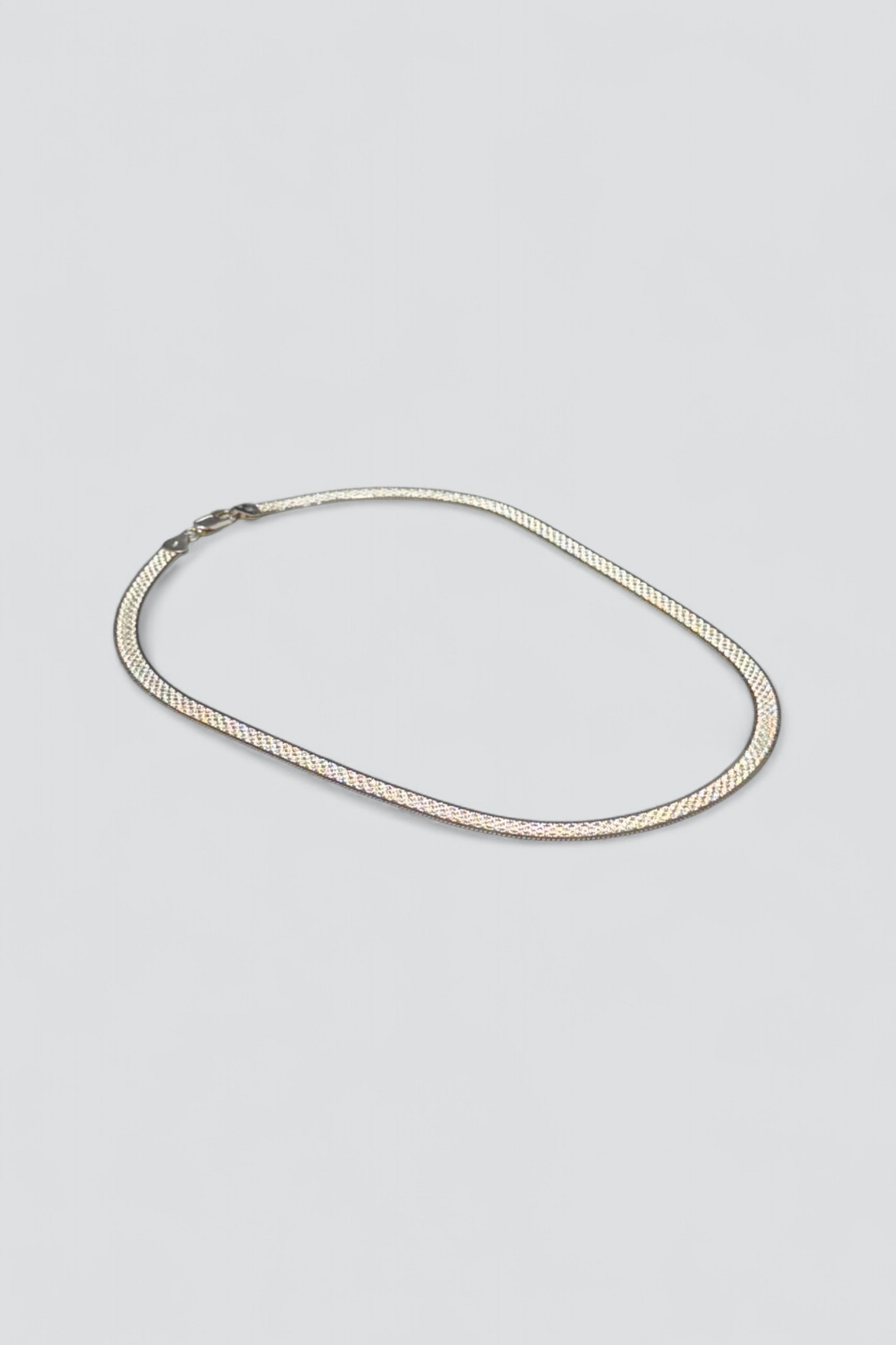 Sterling Silver Flat Necklace