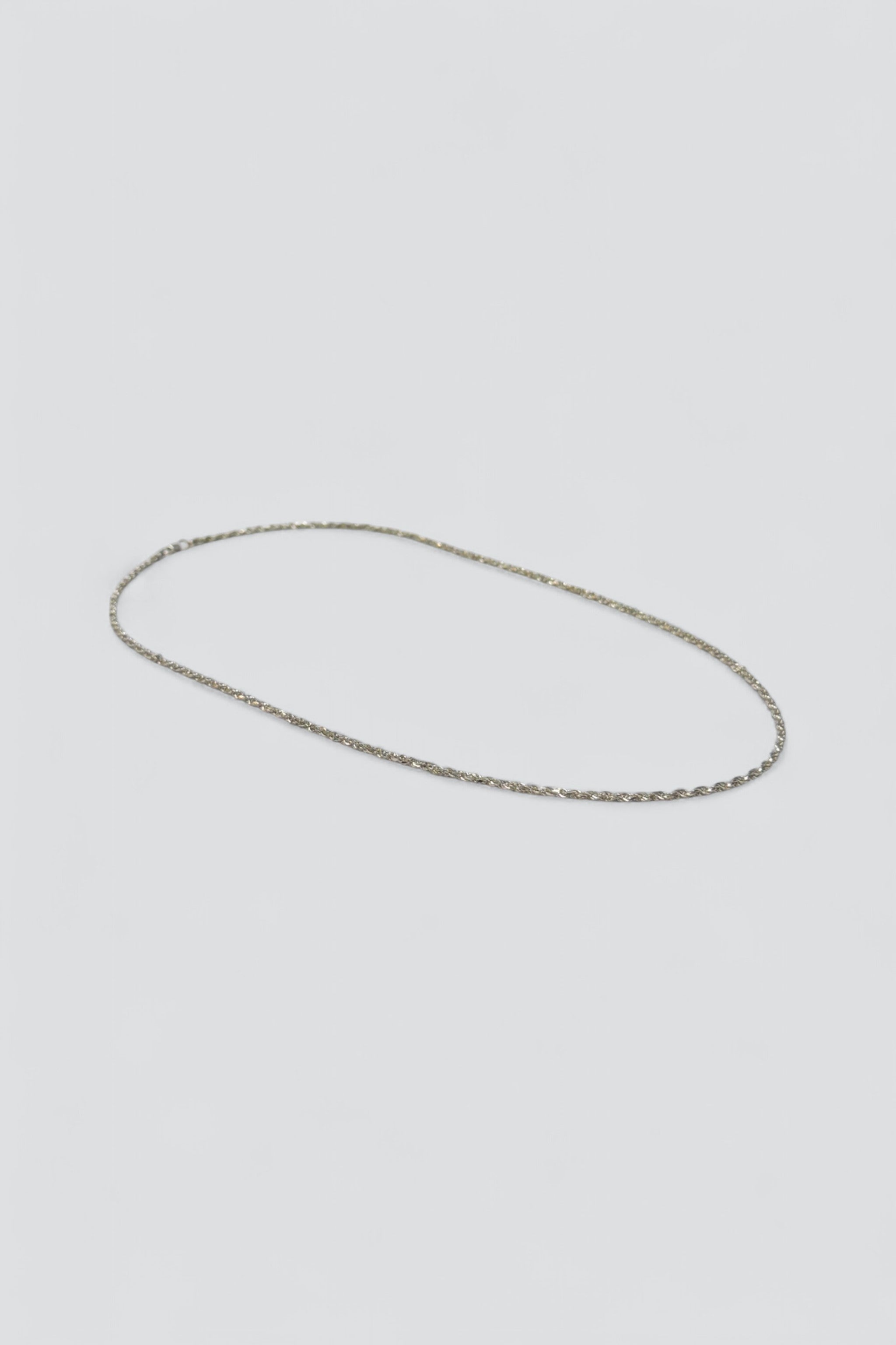 Sterling Silver Long Rope Necklace