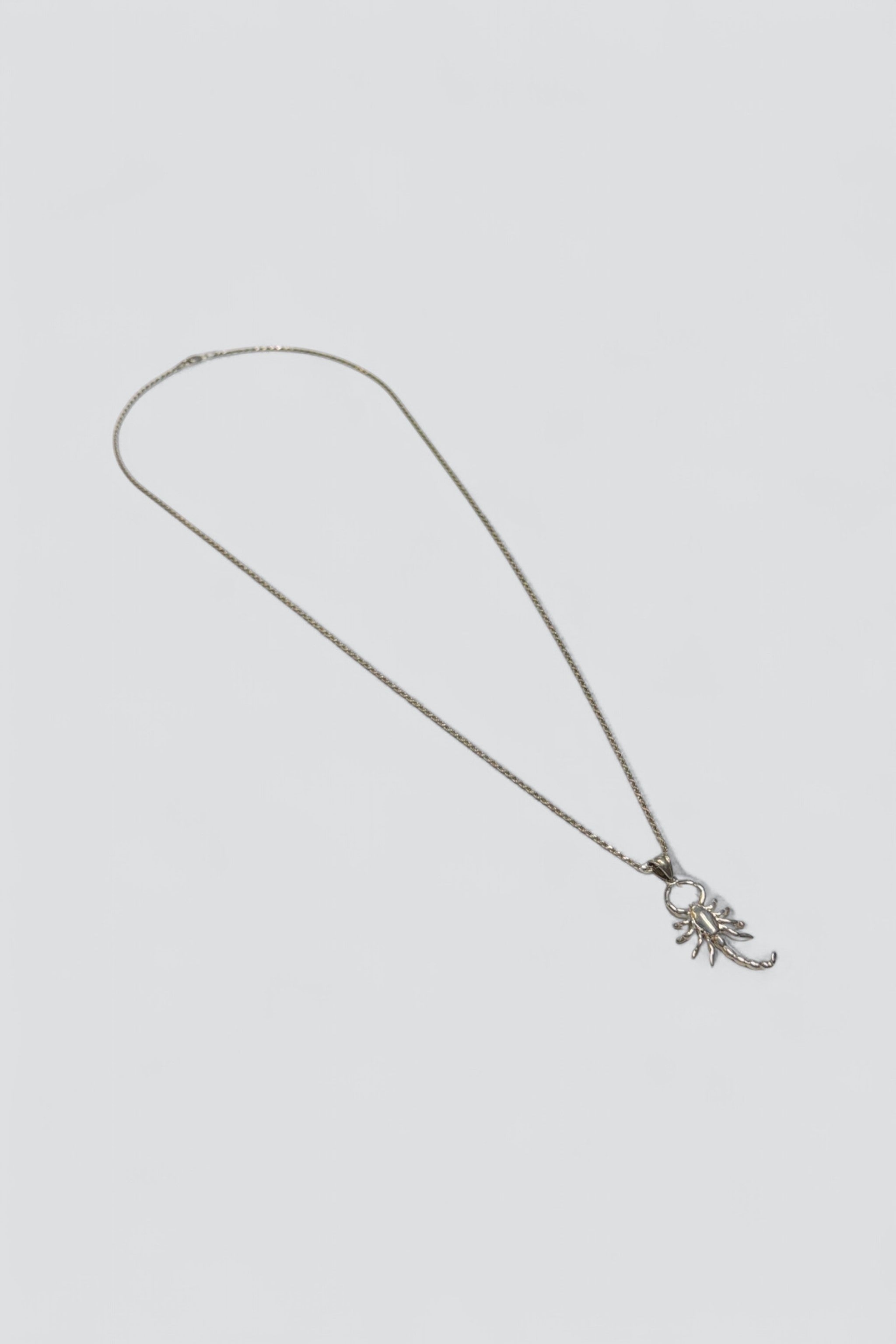 Sterling Silver Long Scorpio Pendant