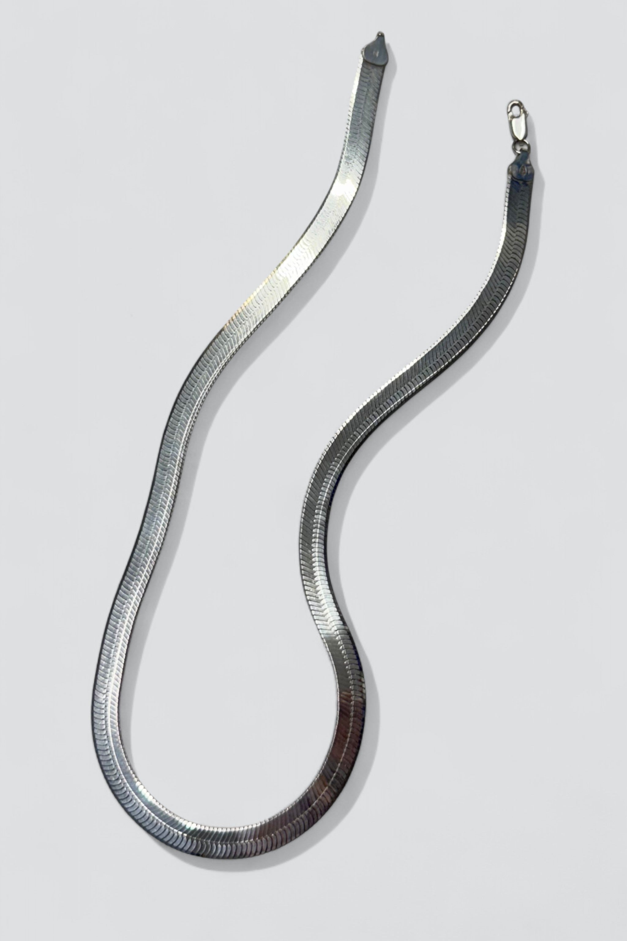 Sterling Silver Herringbone Necklace