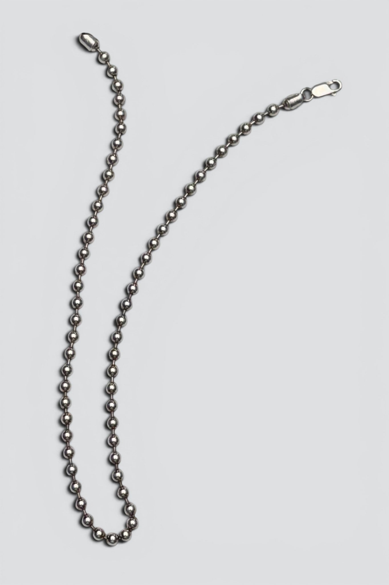 Sterling Silver Ball Bead Necklace