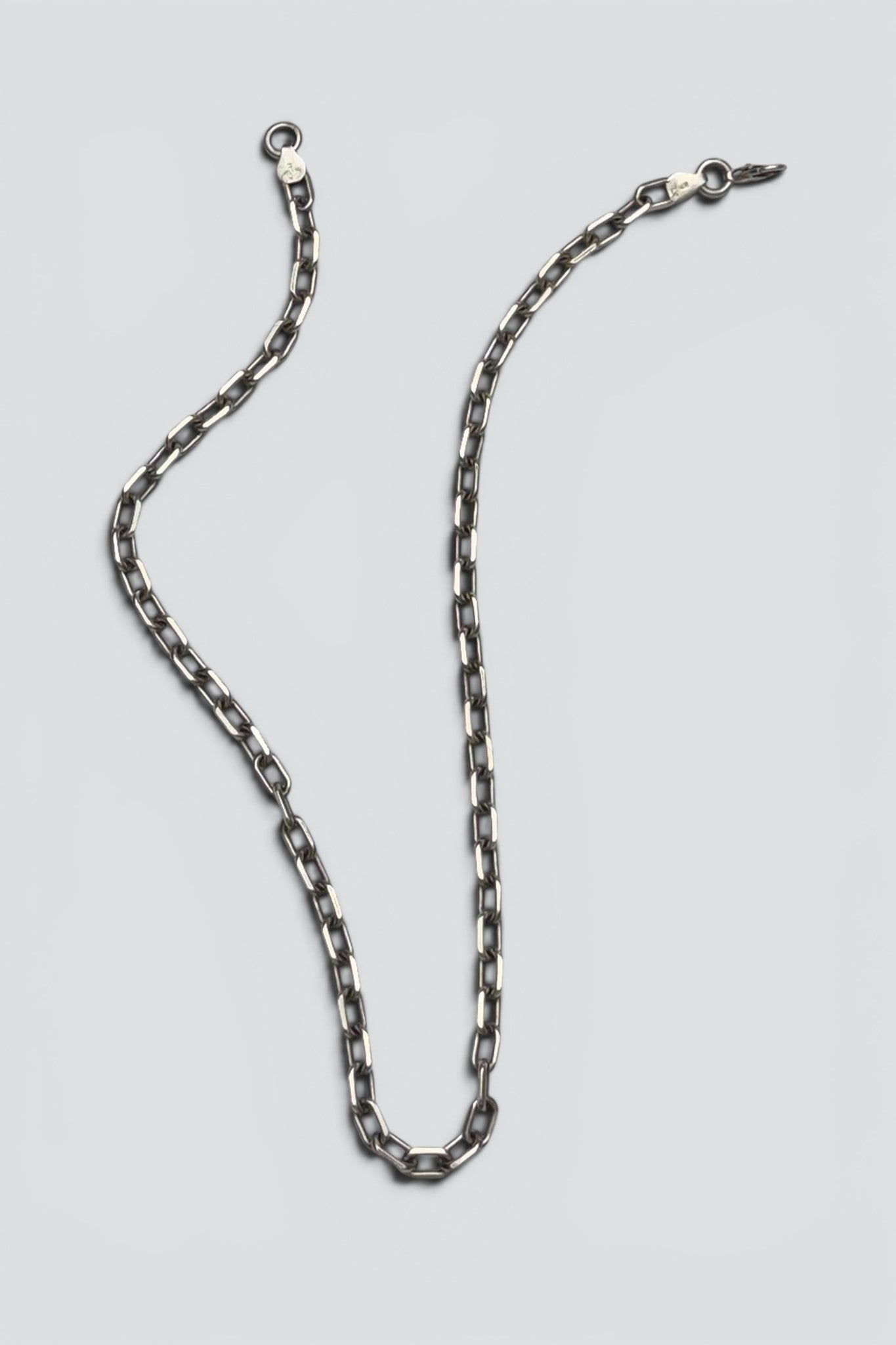 Sterling Silver Heavy Bevel Chain Necklace
