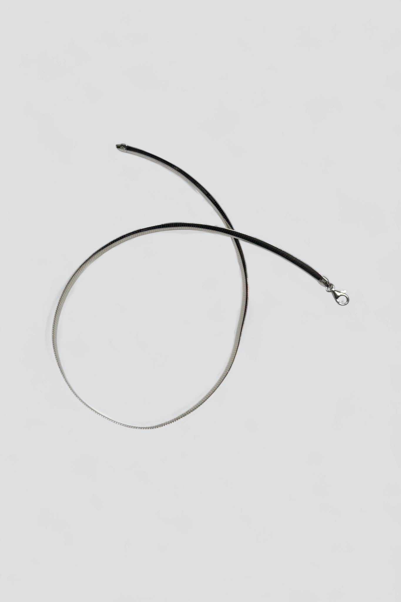 Sterling Silver Herringbone Necklace