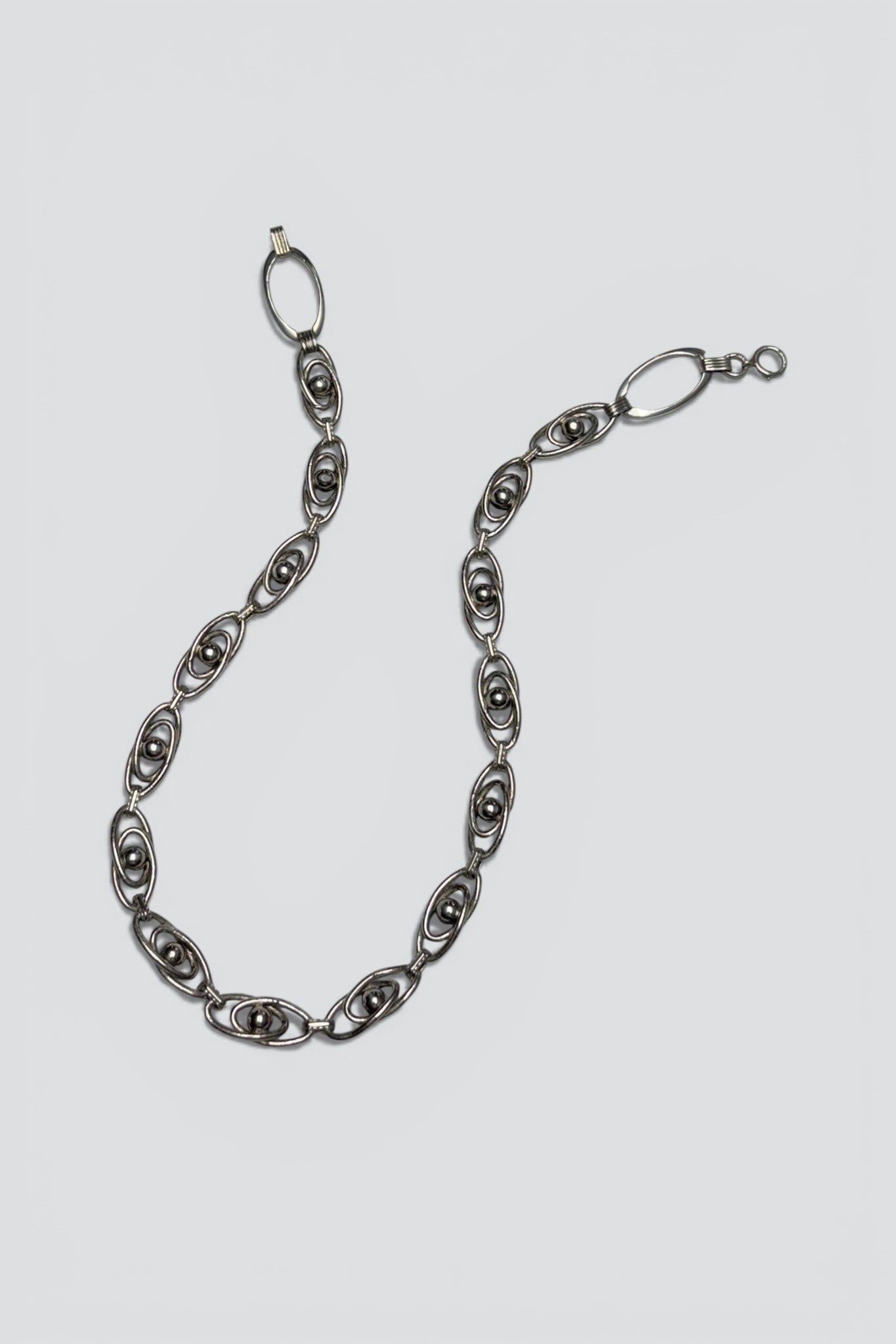 Sterling Silver Orbital Chain Necklace