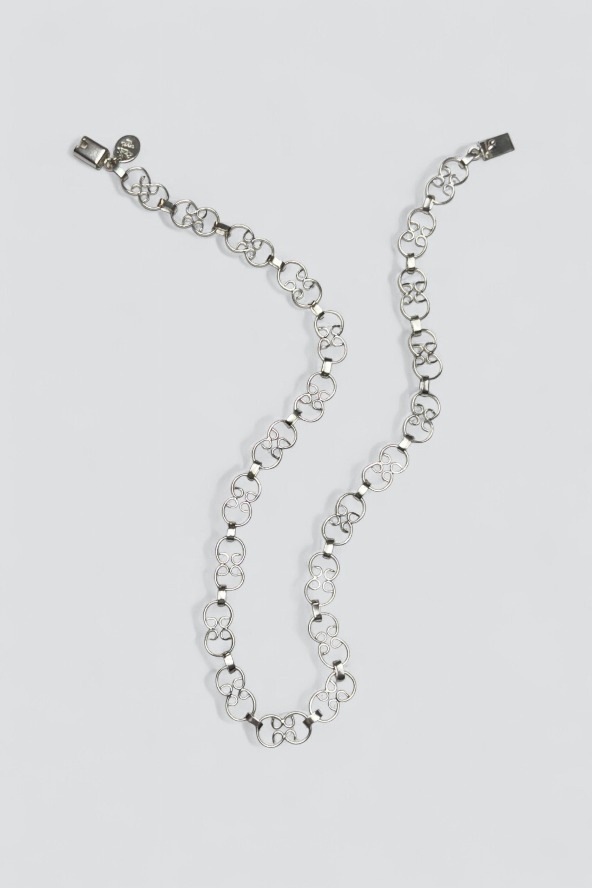 Sterling Silver Swirl Chain Necklace