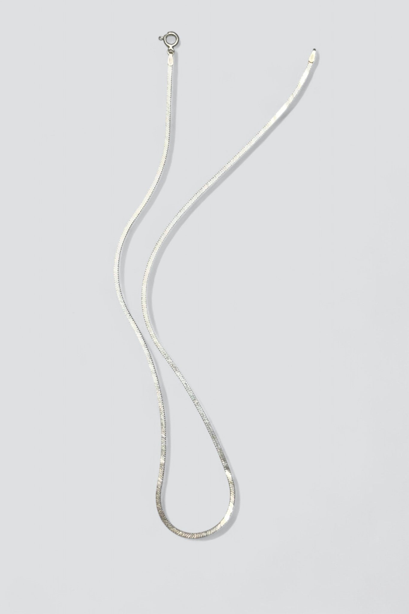 Sterling Silver Square Snake Chain Necklace
