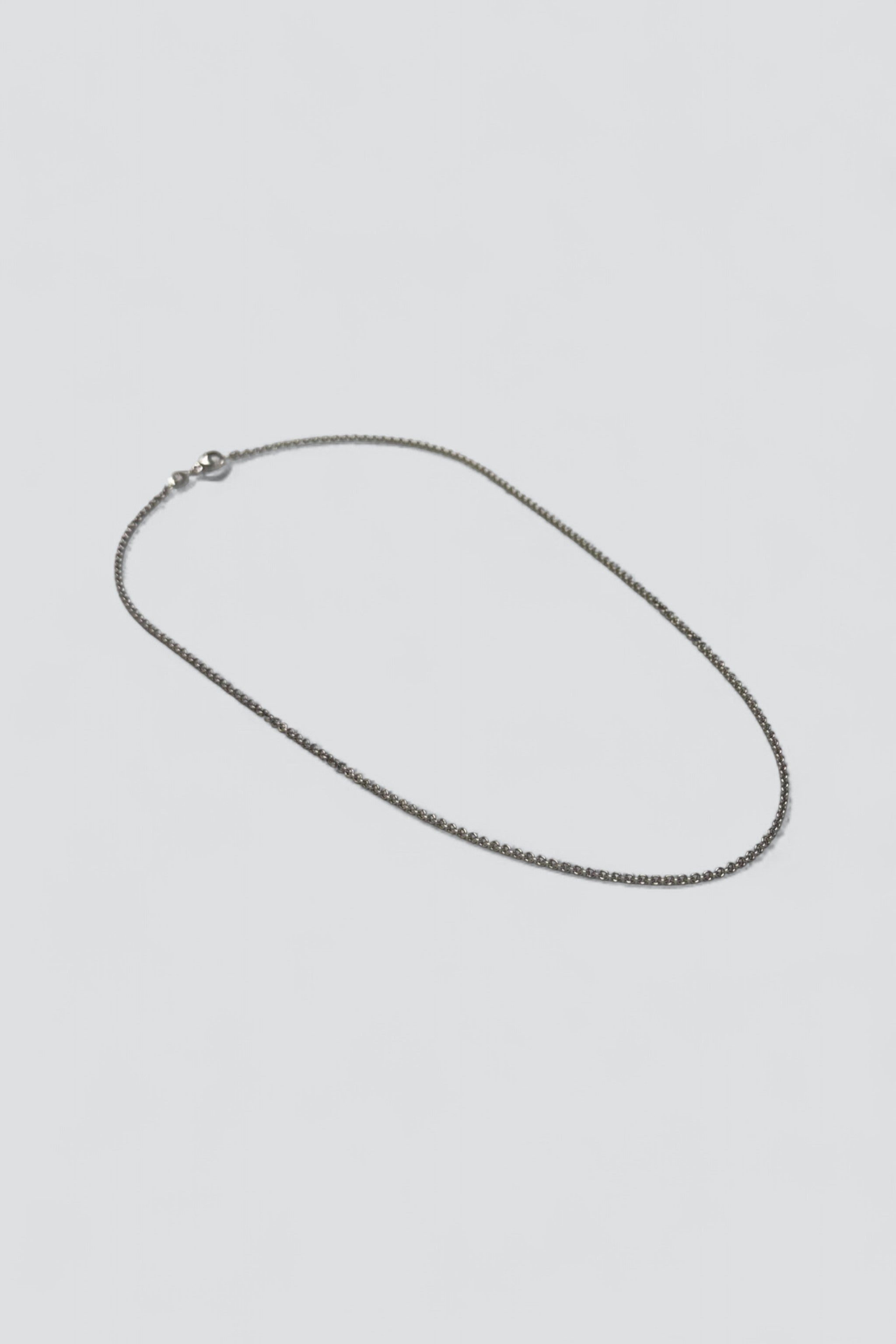 Sterling Silver Tiny Cable Link Necklace