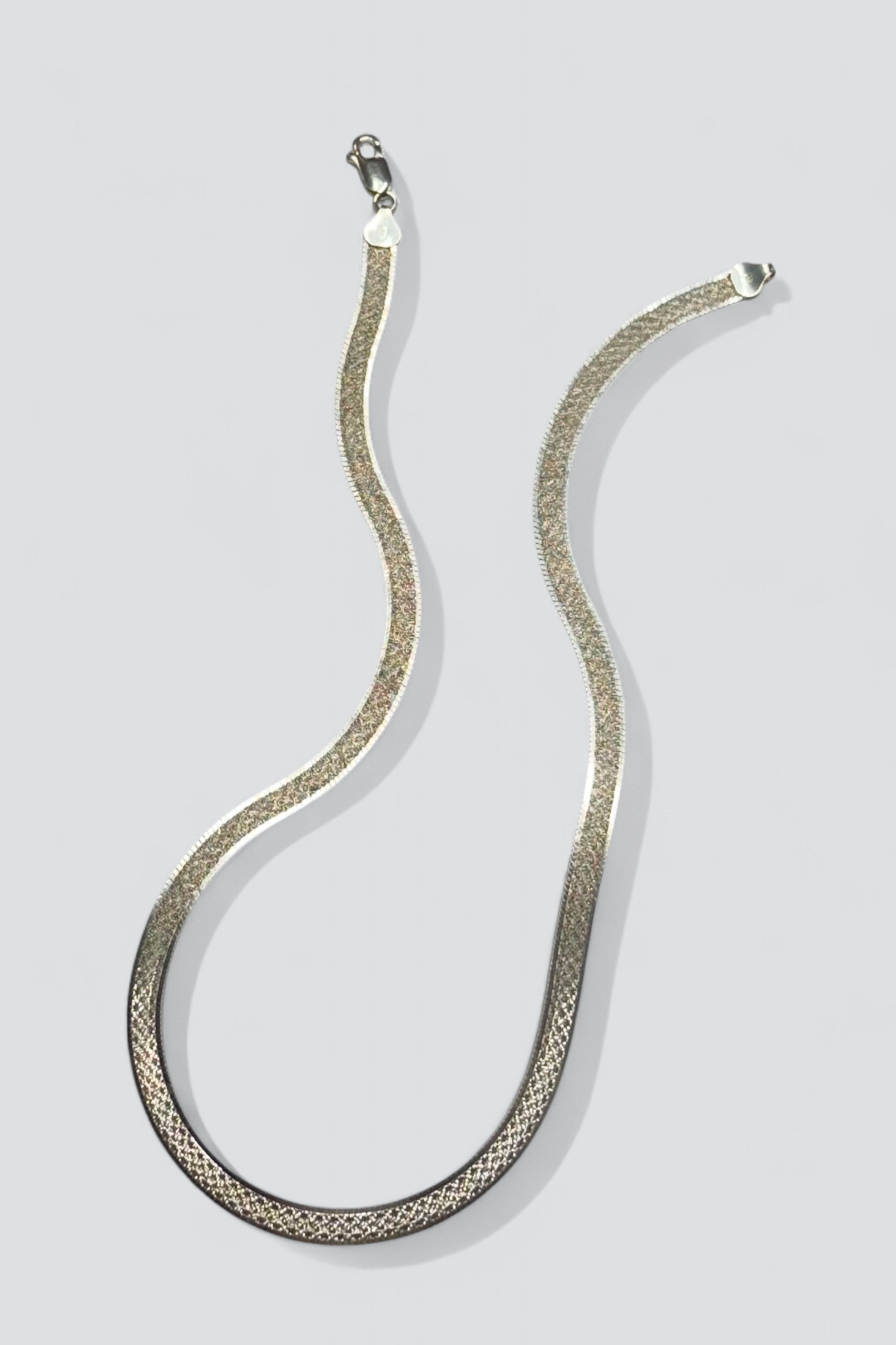 Sterling Silver Flat Necklace