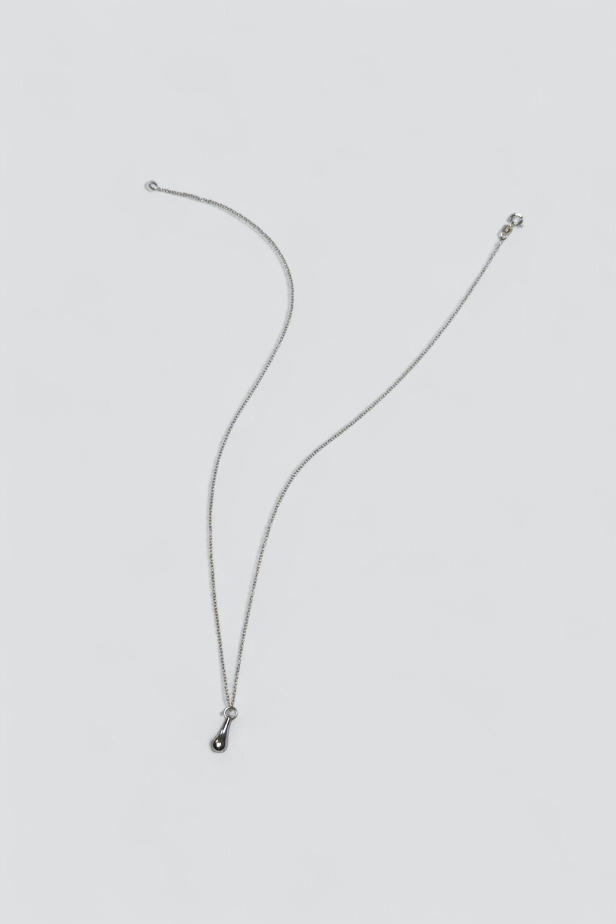 Sterling Silver Drop Pendant Necklace
