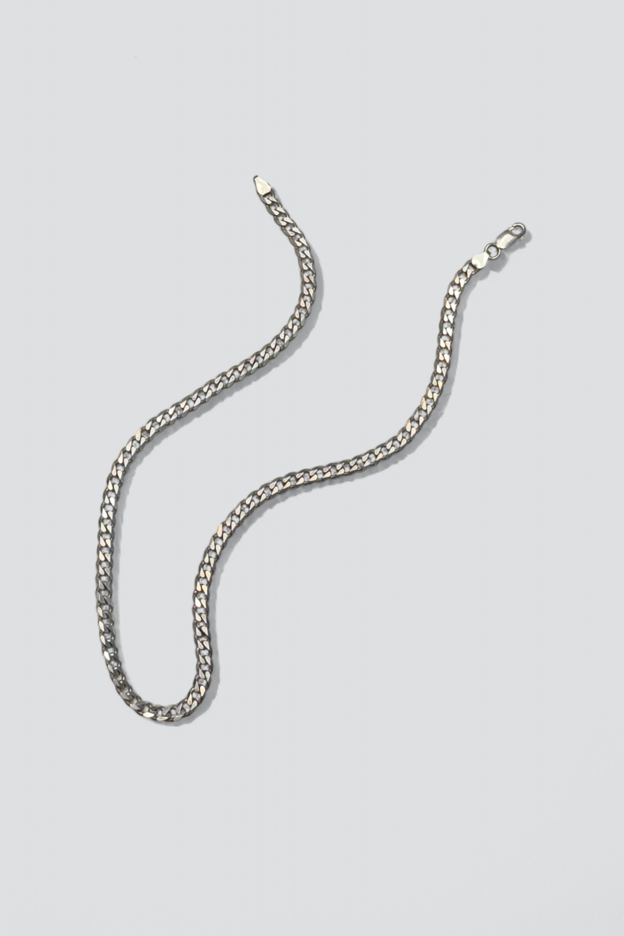 Sterling Silver Curb Chain Necklace