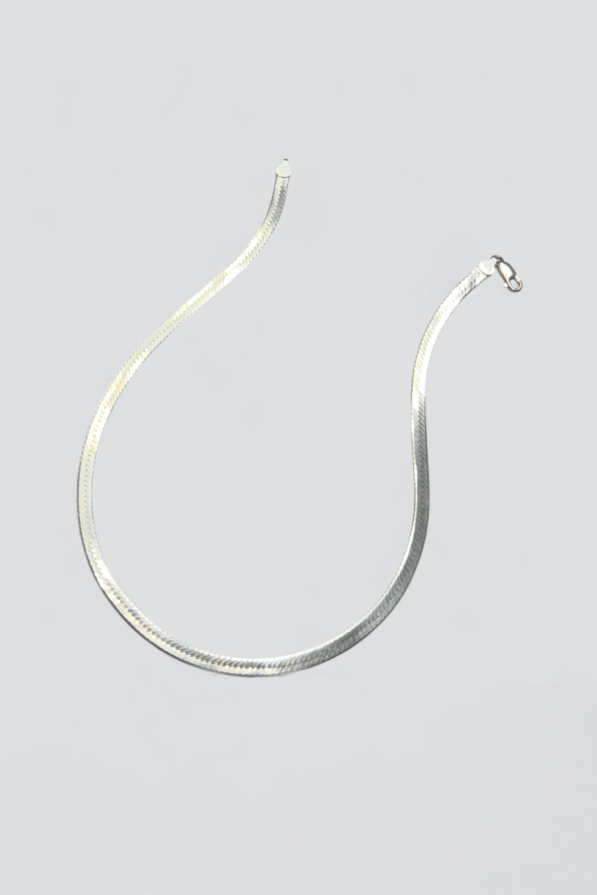 Sterling Silver Herringbone Necklace