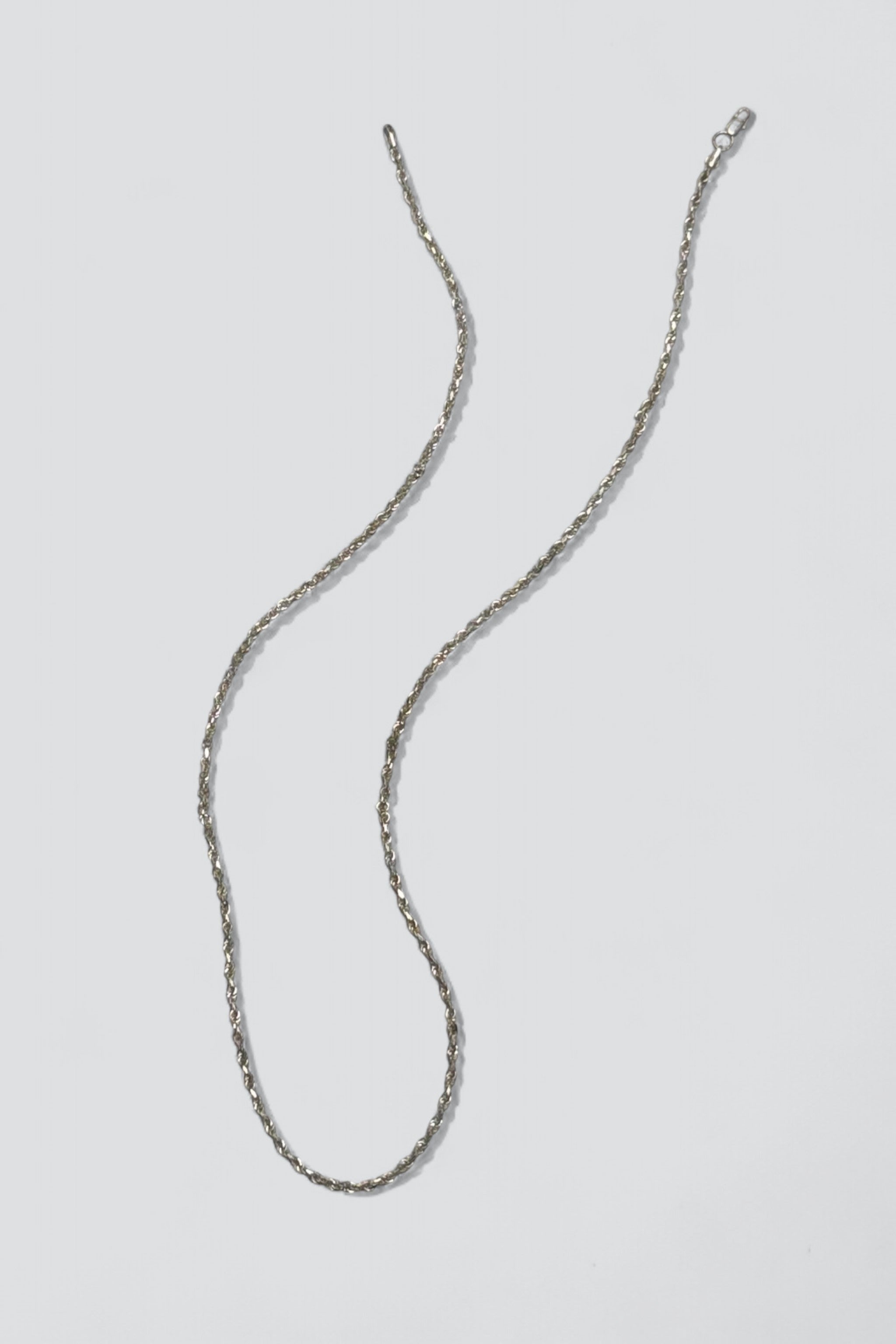 Sterling Silver Long Rope Necklace