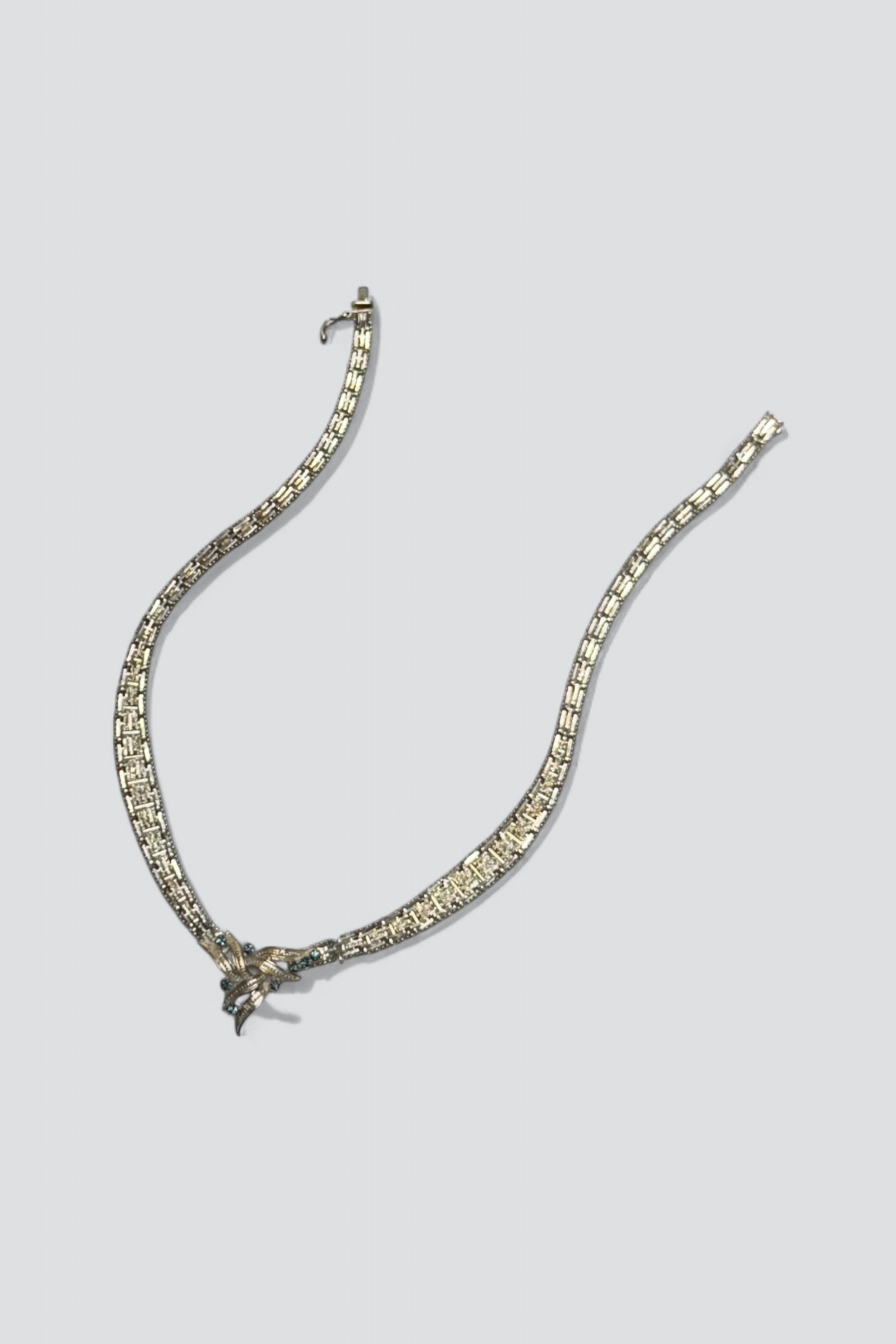Sterling Silver Sapphire Collar Necklace