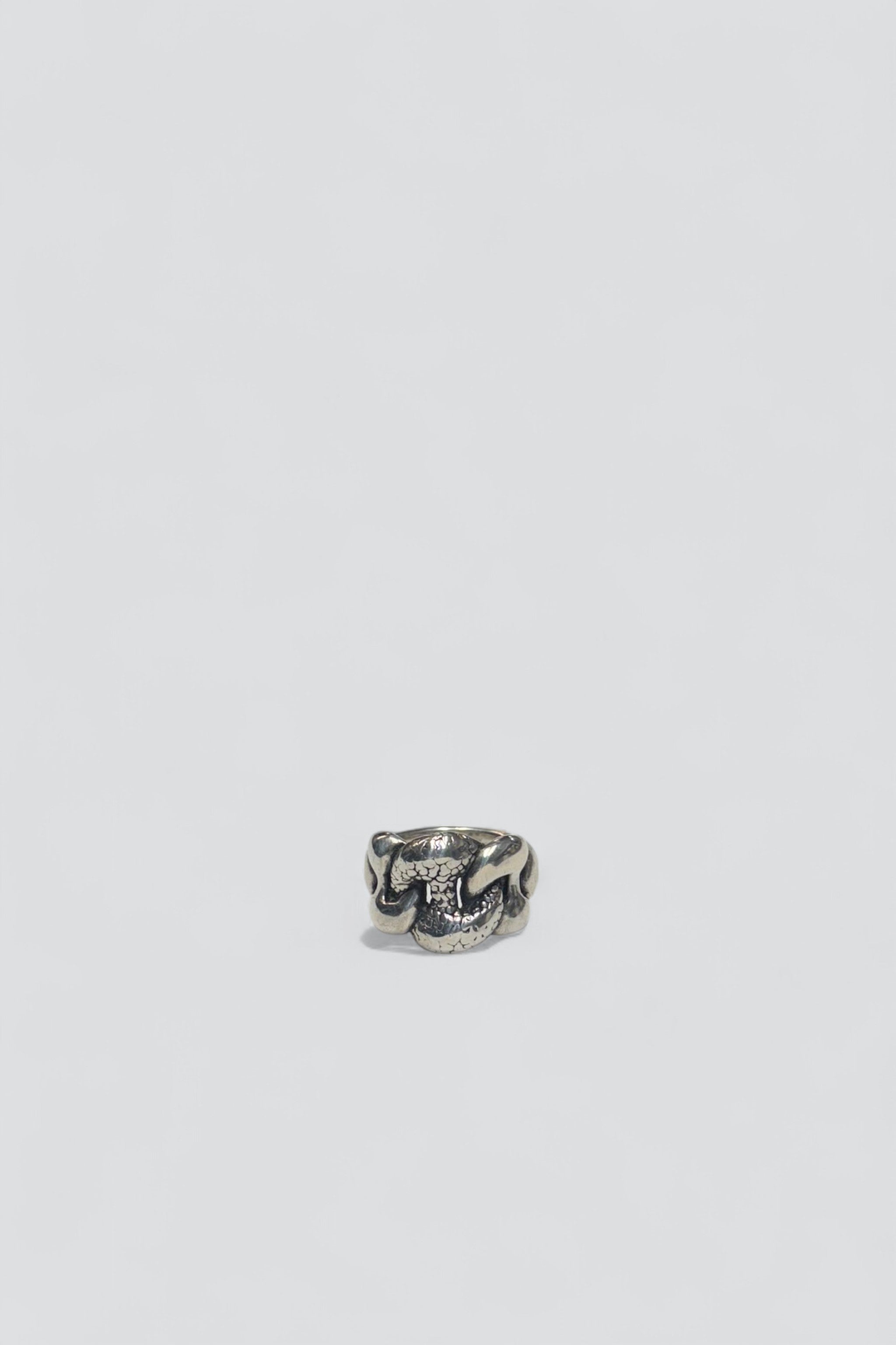 Sterling Silver Scale Link Ring