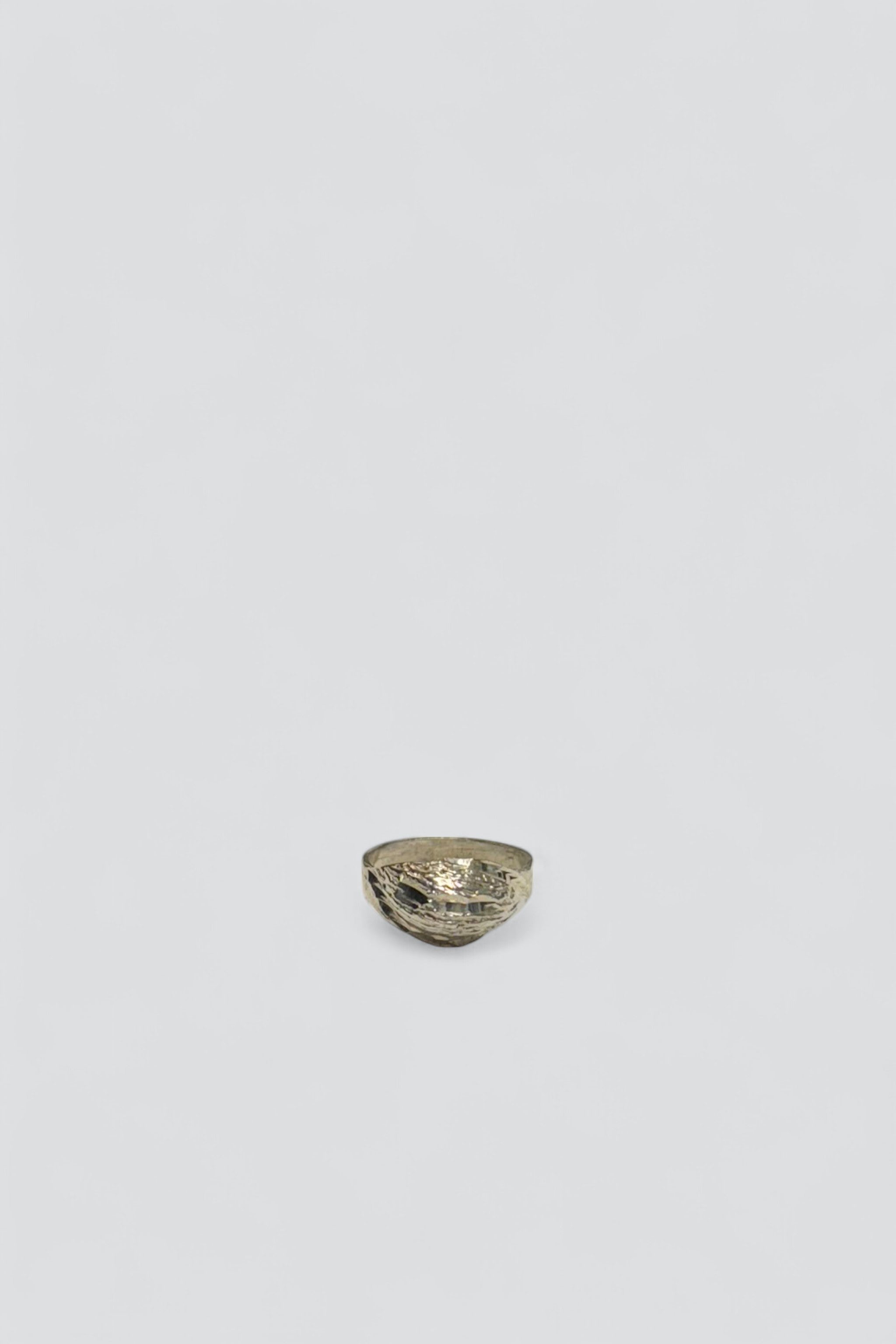 Sterling Silver Carved Dome Ring