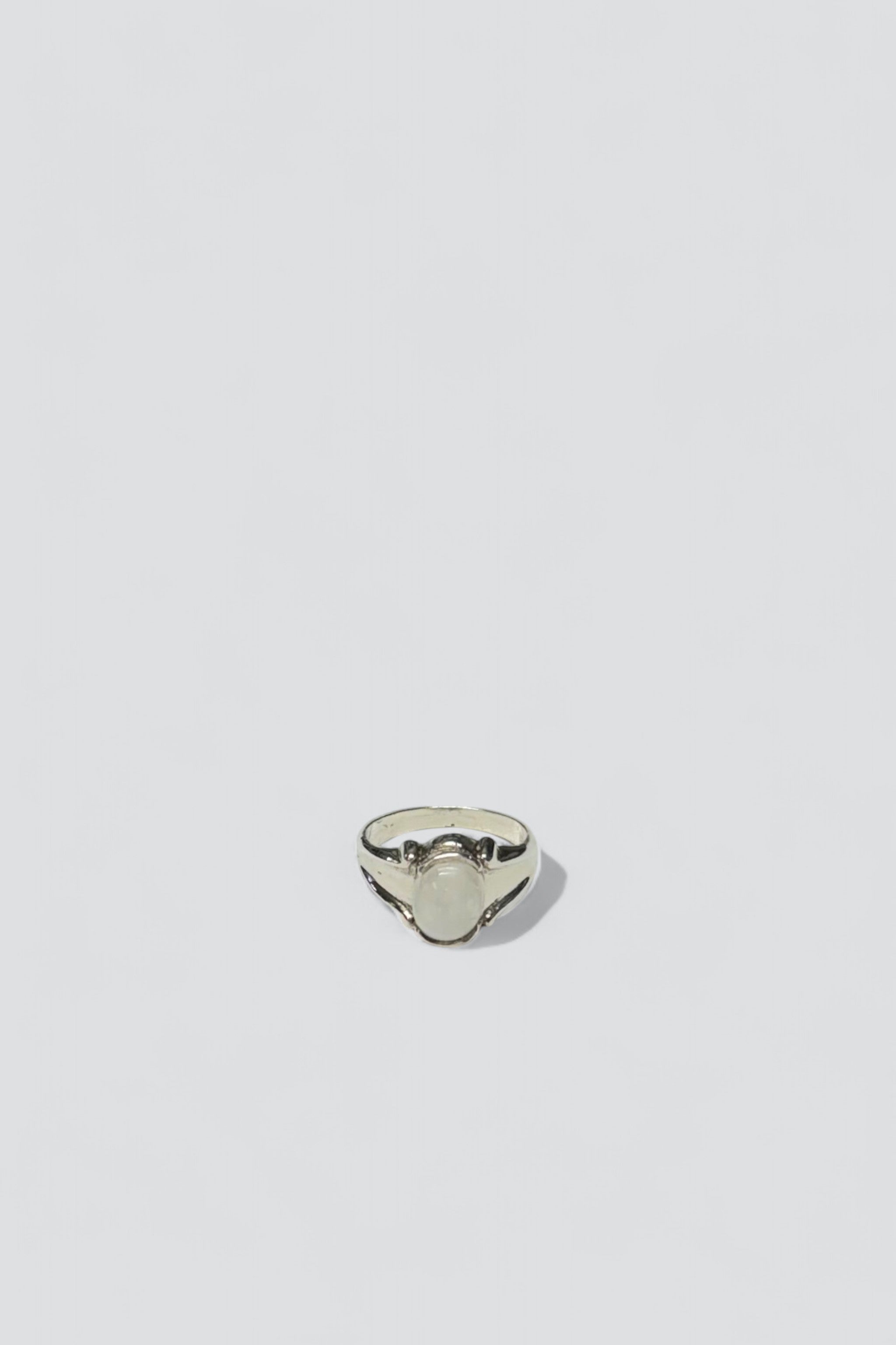 Sterling Silver Moonstone Signet Ring