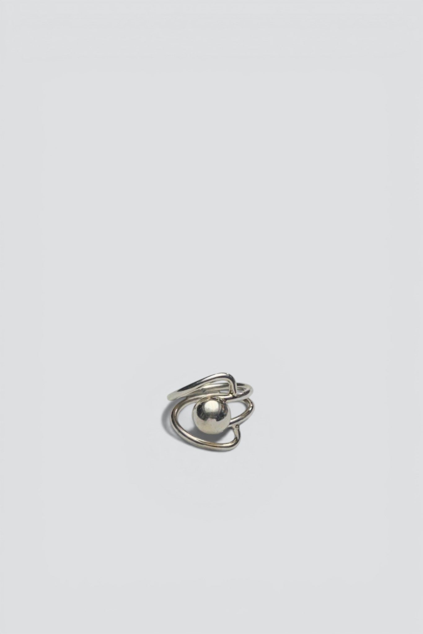 Sterling Silver Suspended Dome Ring