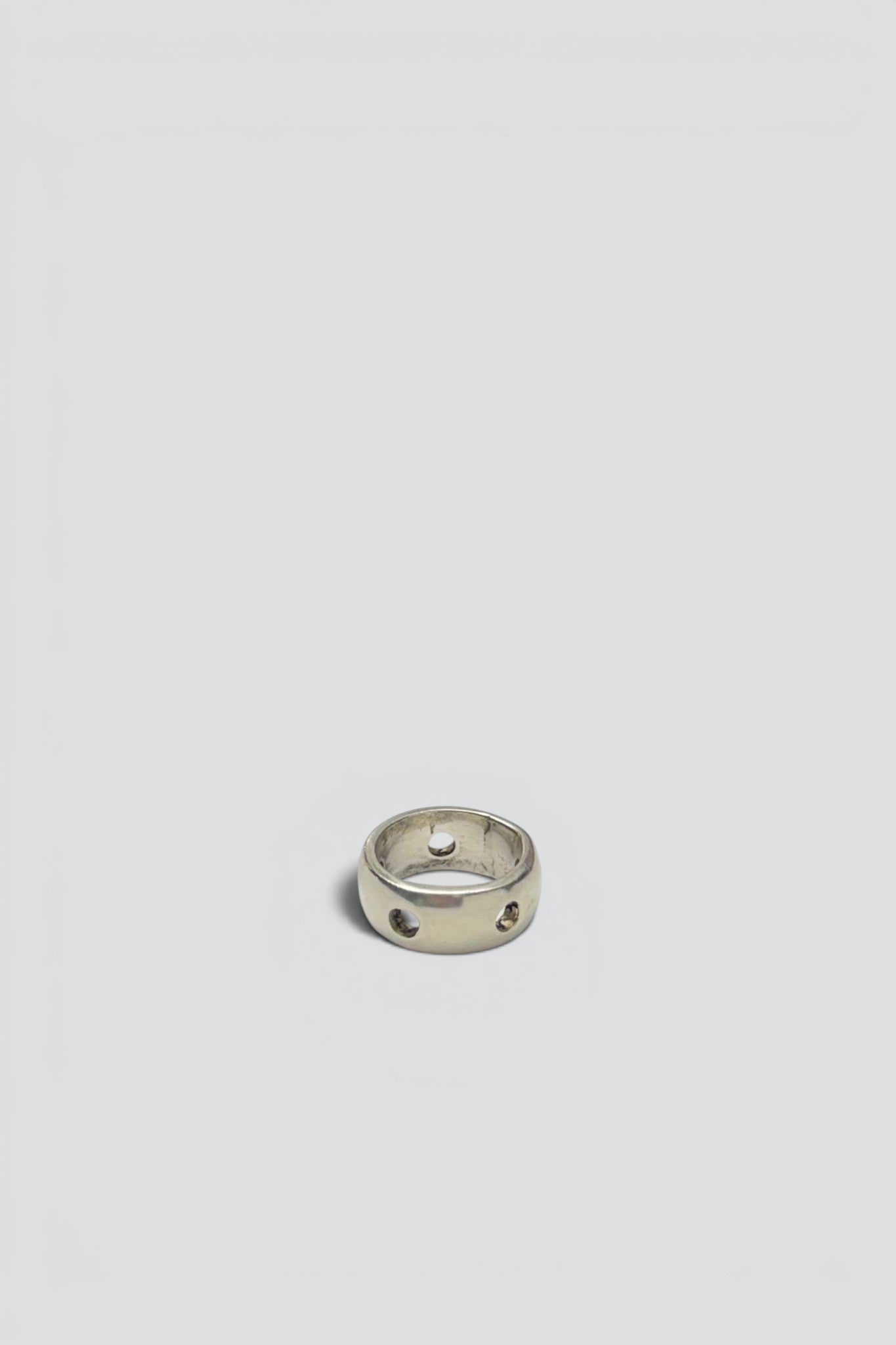 Sterling Silver Holes Ring