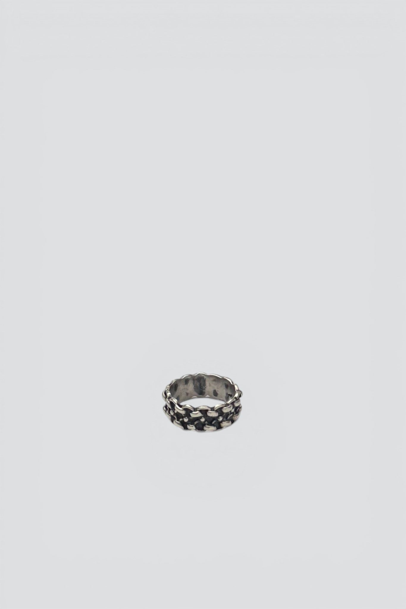 Sterling Silver Chain Band Ring