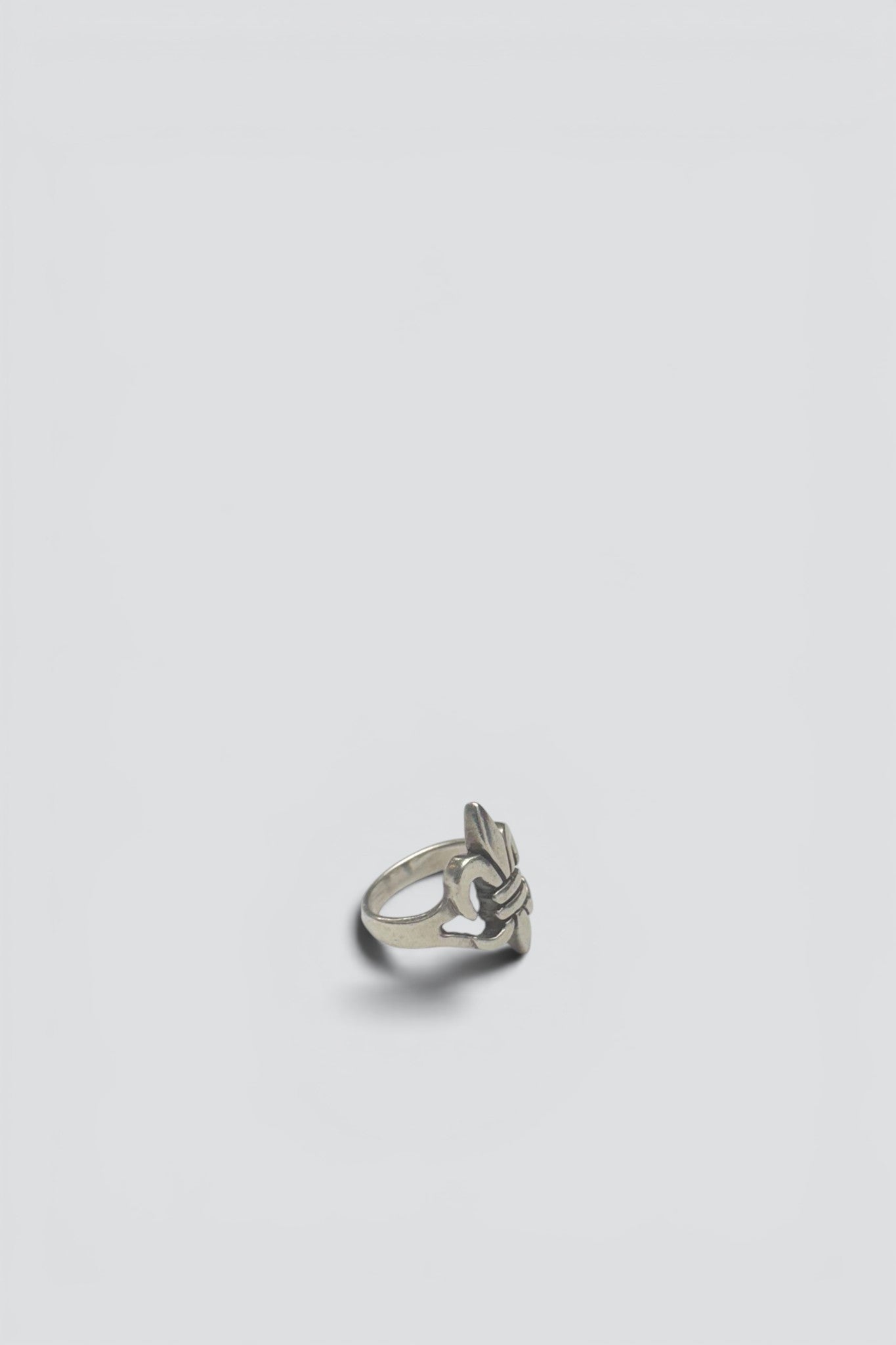 Sterling Silver Heavy Fleur Ring
