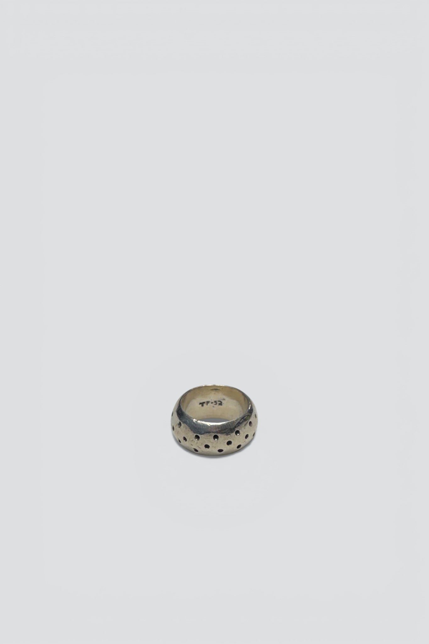Sterling Silver Dotted Band Ring