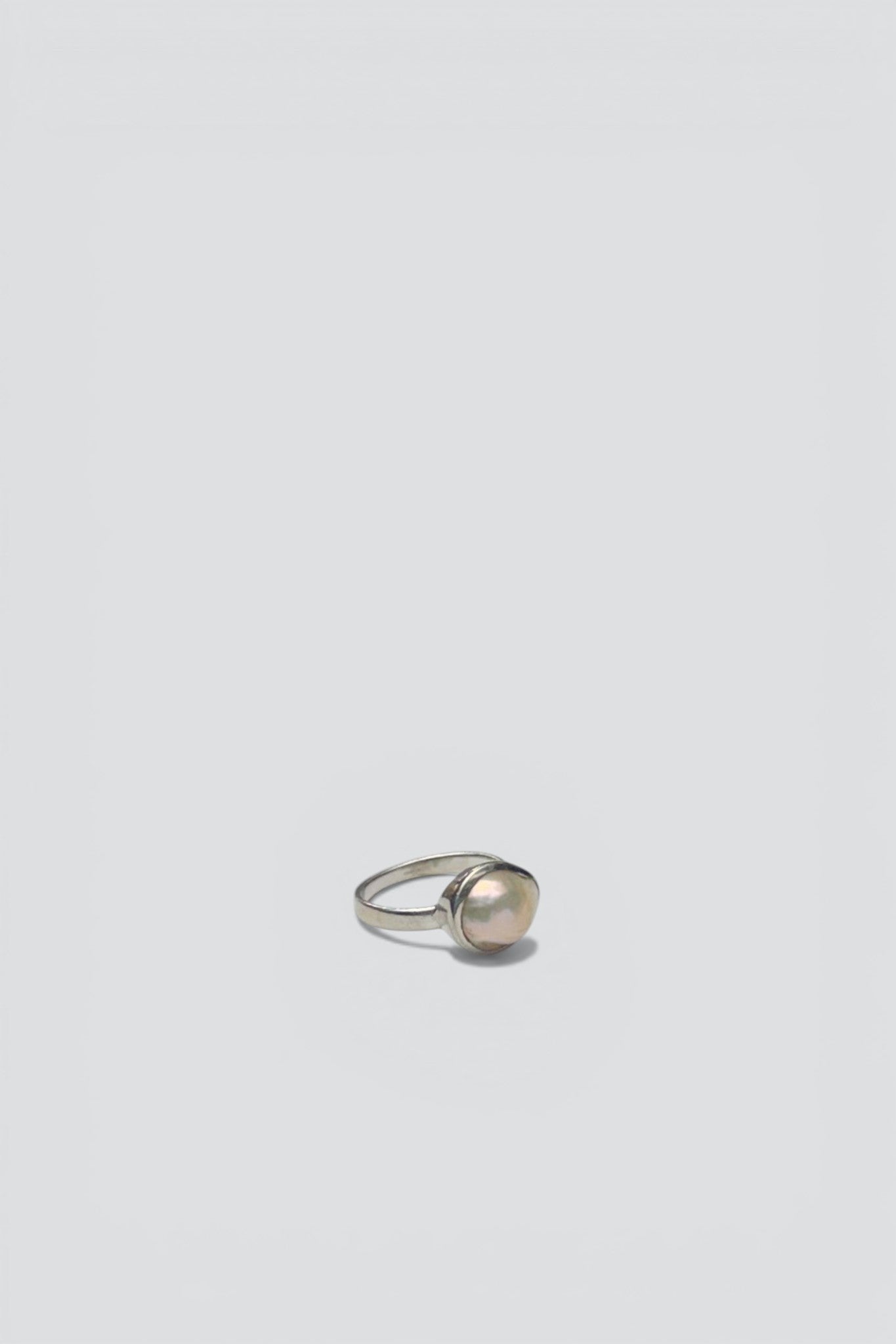 Sterling Silver Natural Pearl Ring
