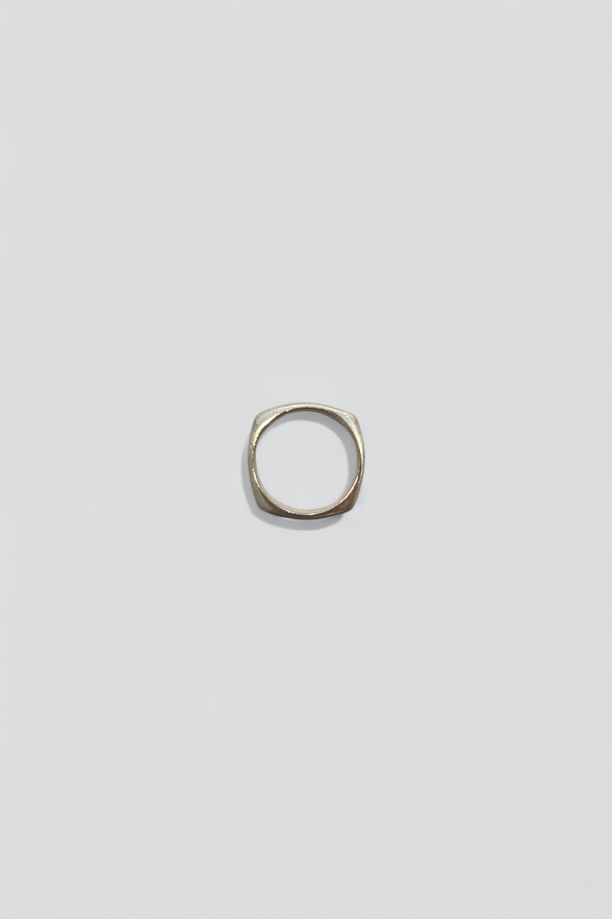 Sterling Silver Flat Squared Ring