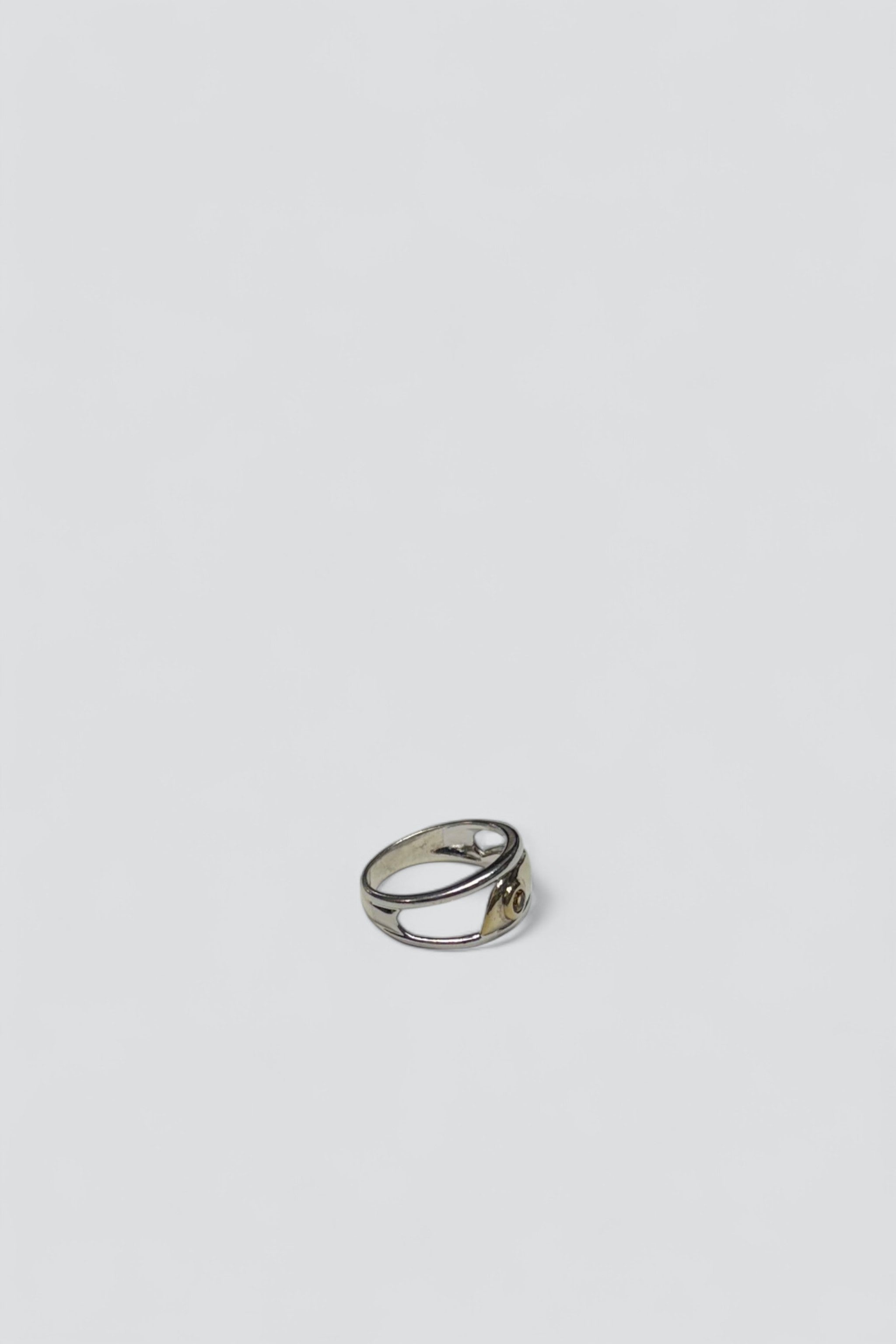 Sterling Silver Citrine Modern Ring